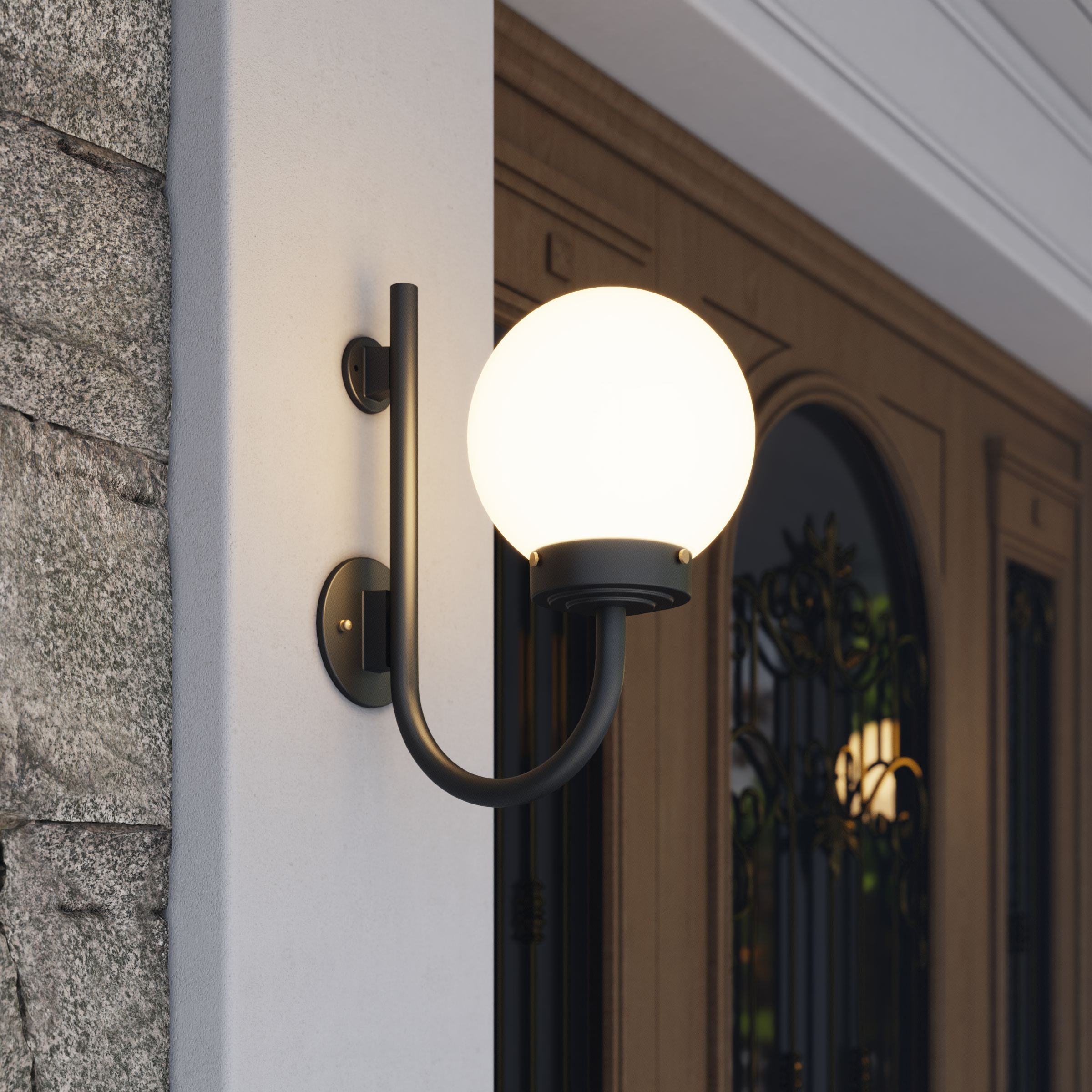Key West - Wall mount up with cane small - 13096