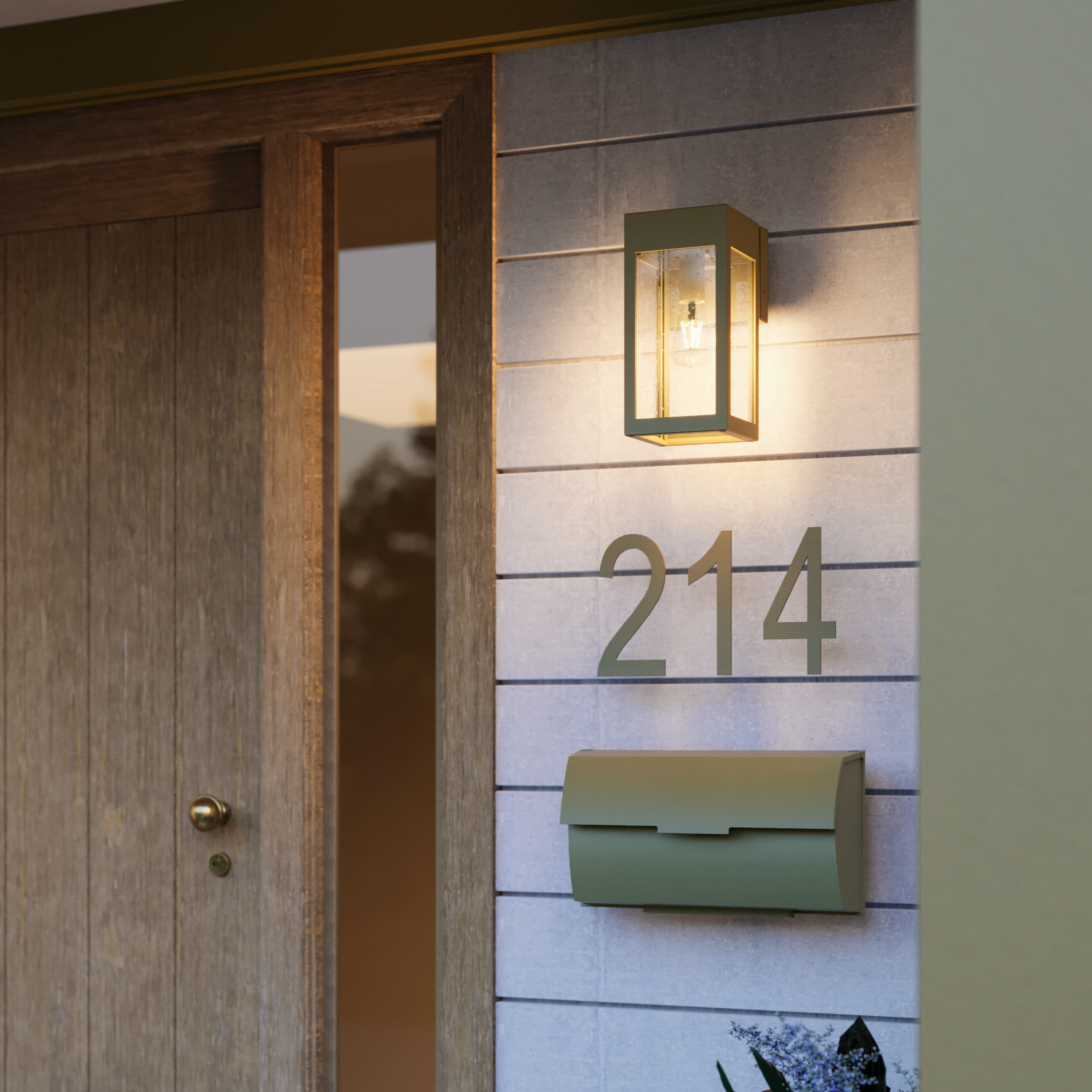 Stockholm - Wall mount down open bottom small - 11621