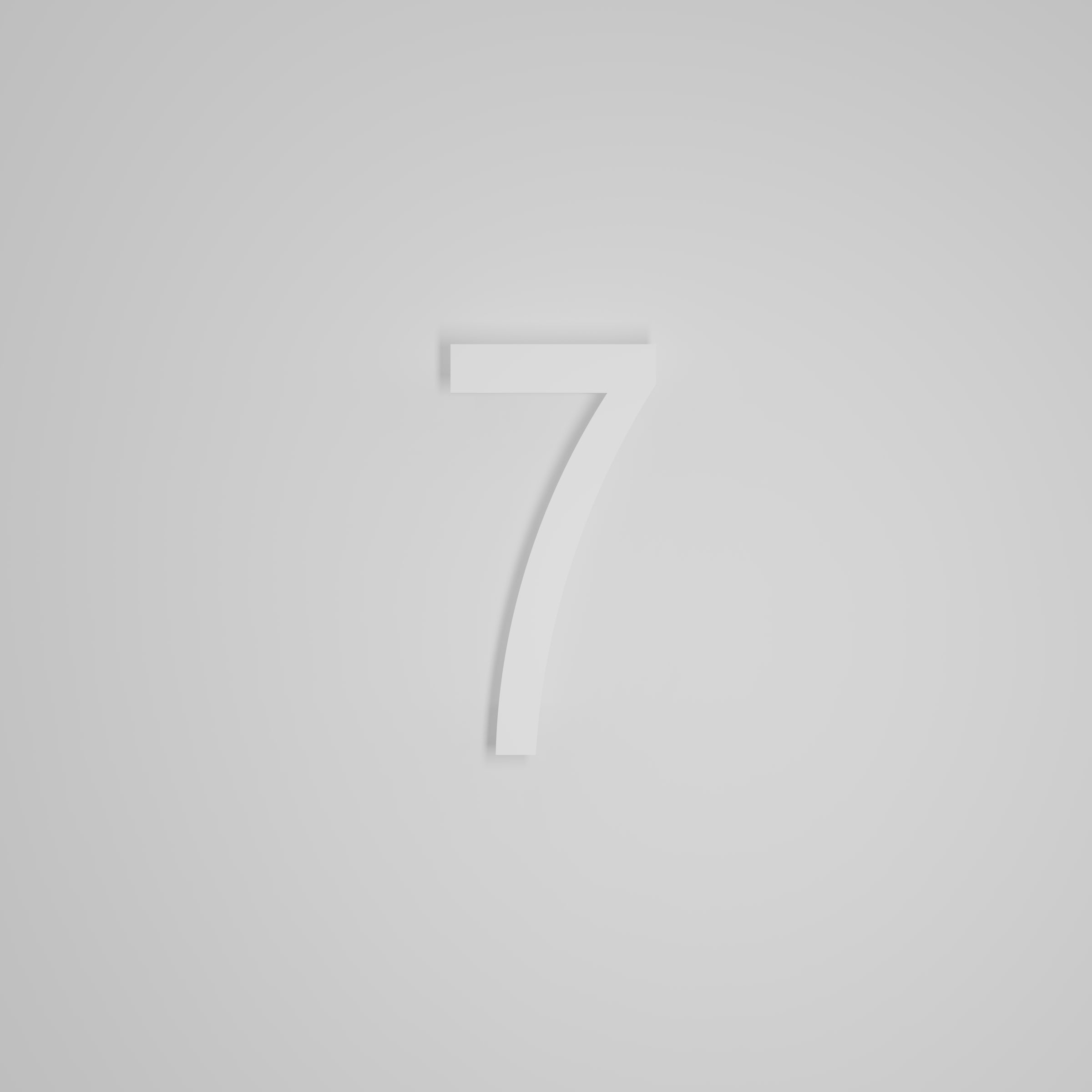8 inch Floating Address Numbers