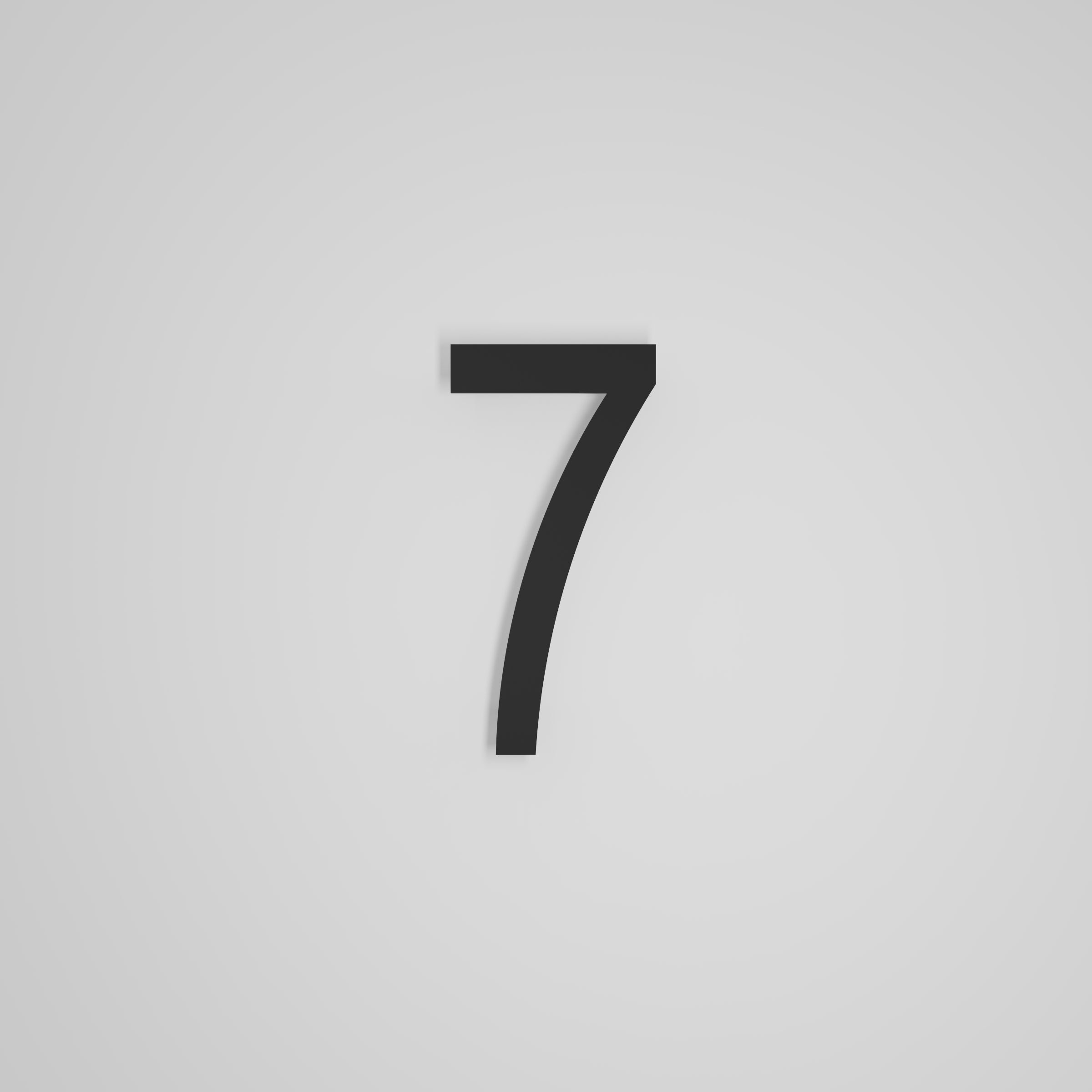 8 inch Floating Address Numbers