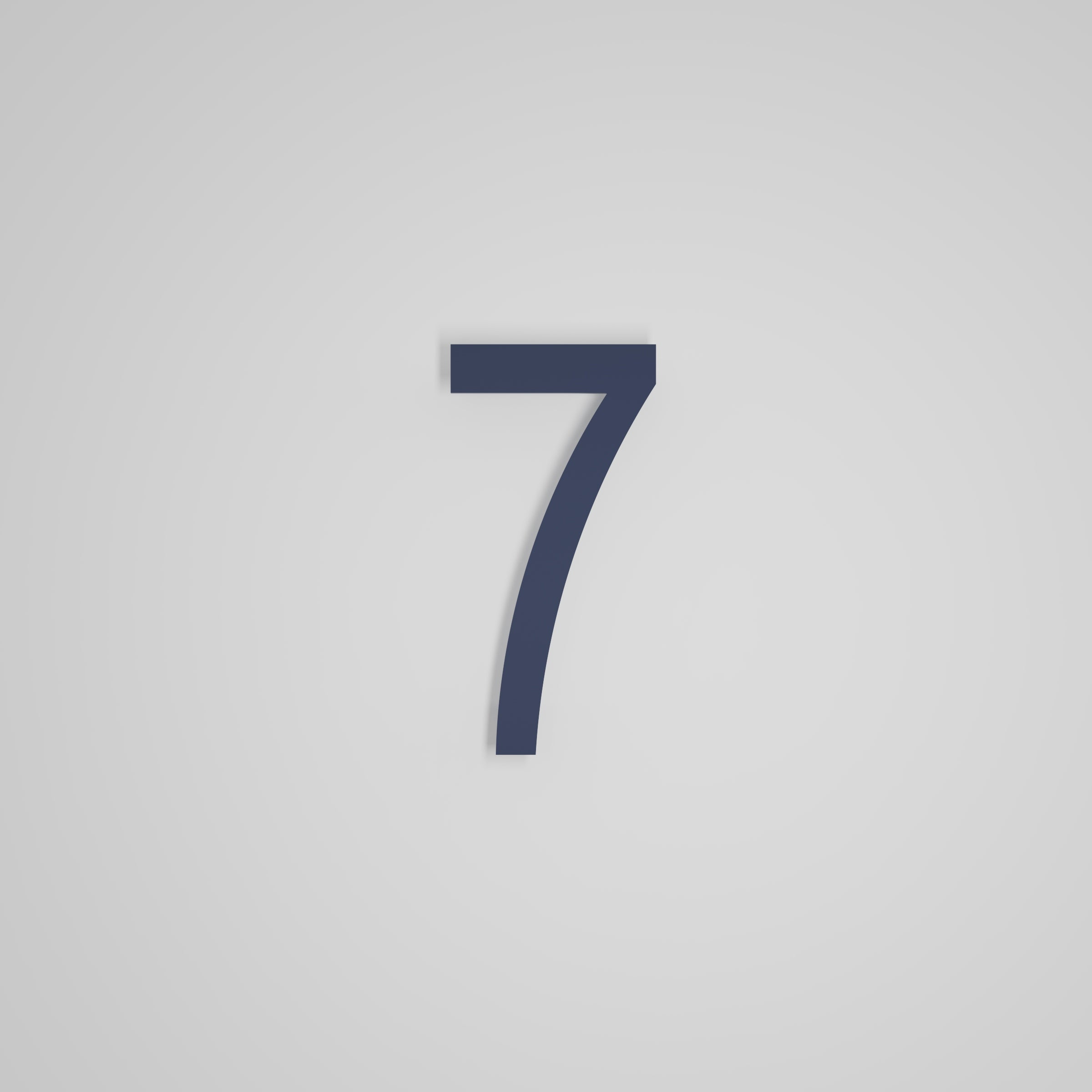 8 inch Floating Address Numbers