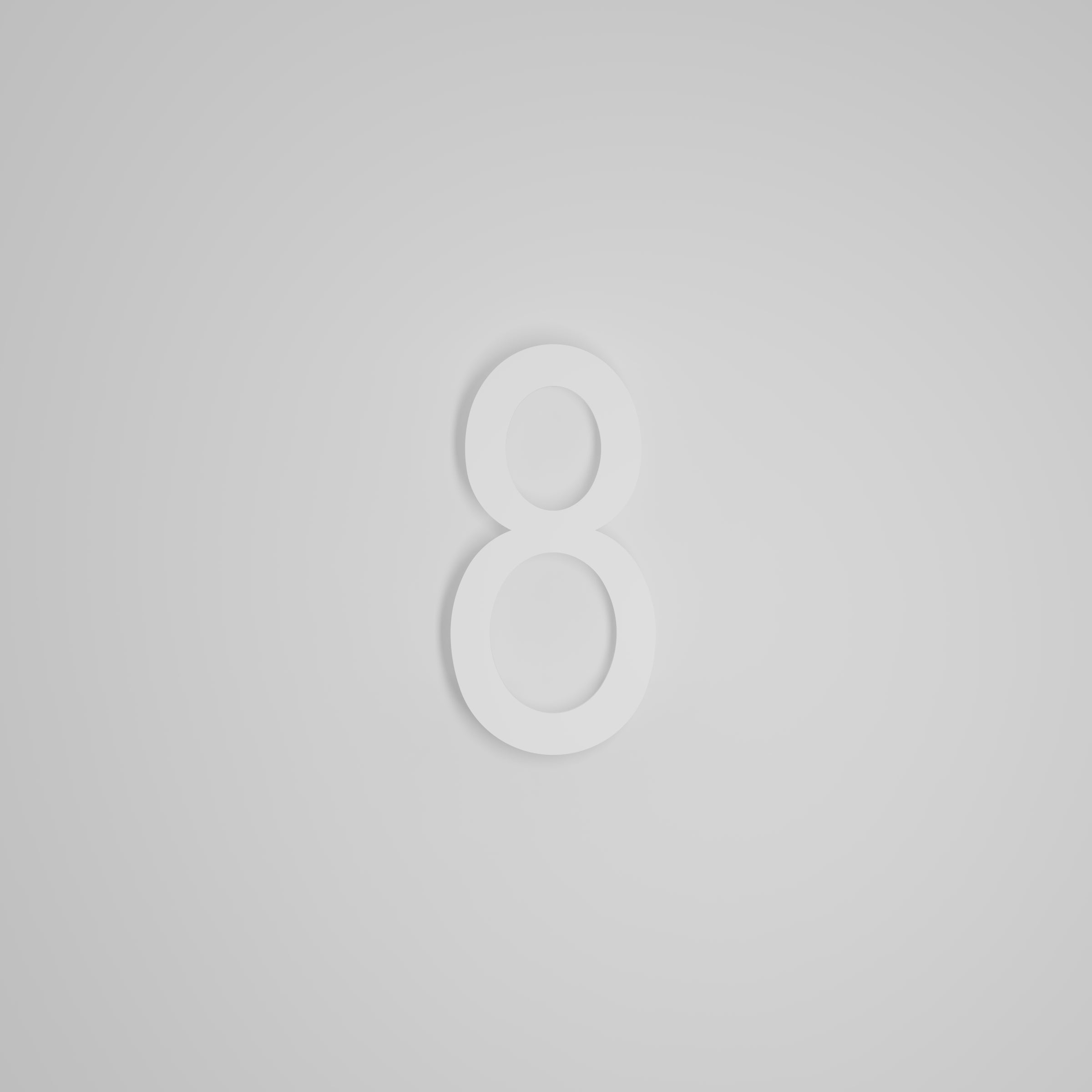 8 inch Floating Address Numbers