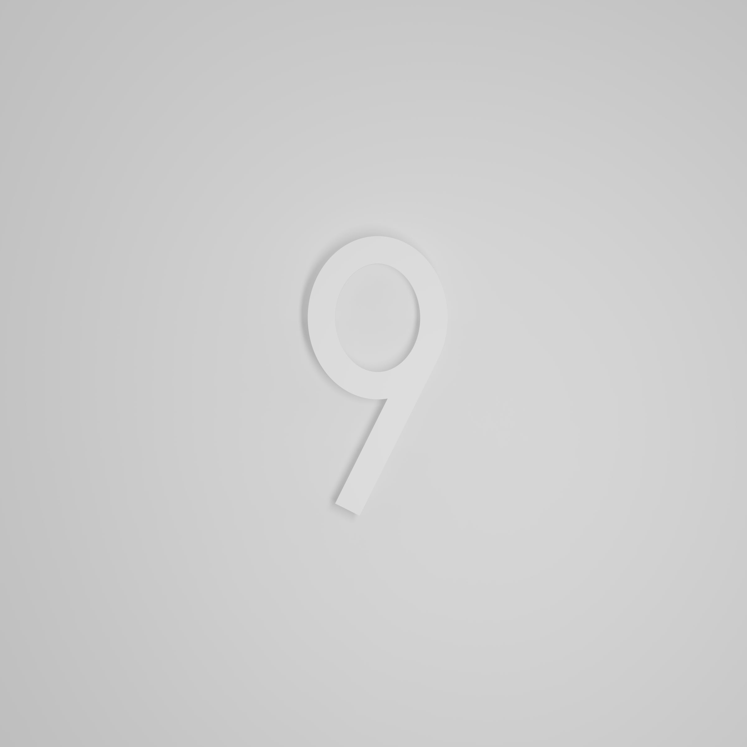 8 inch Floating Address Numbers