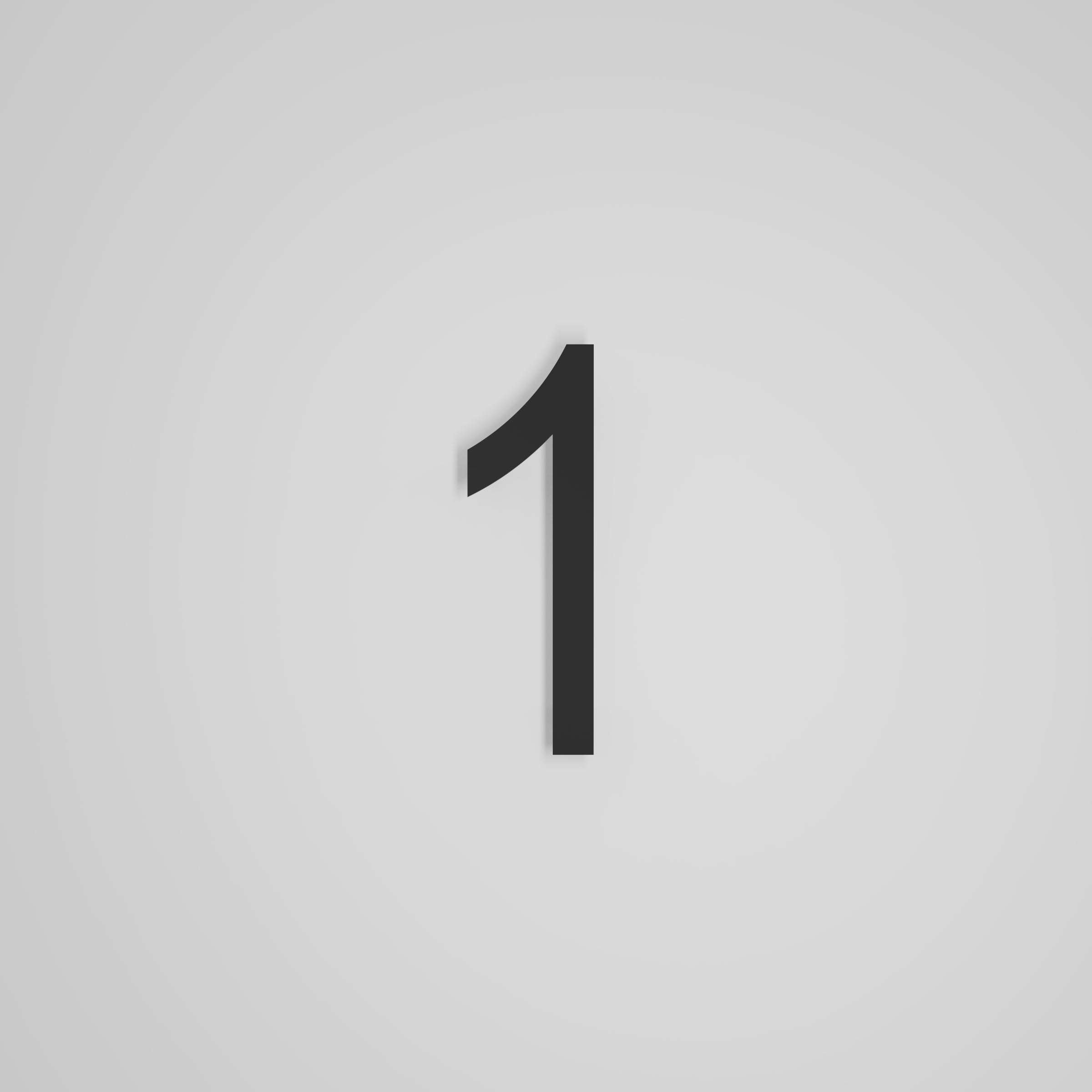 8 inch Floating Address Numbers