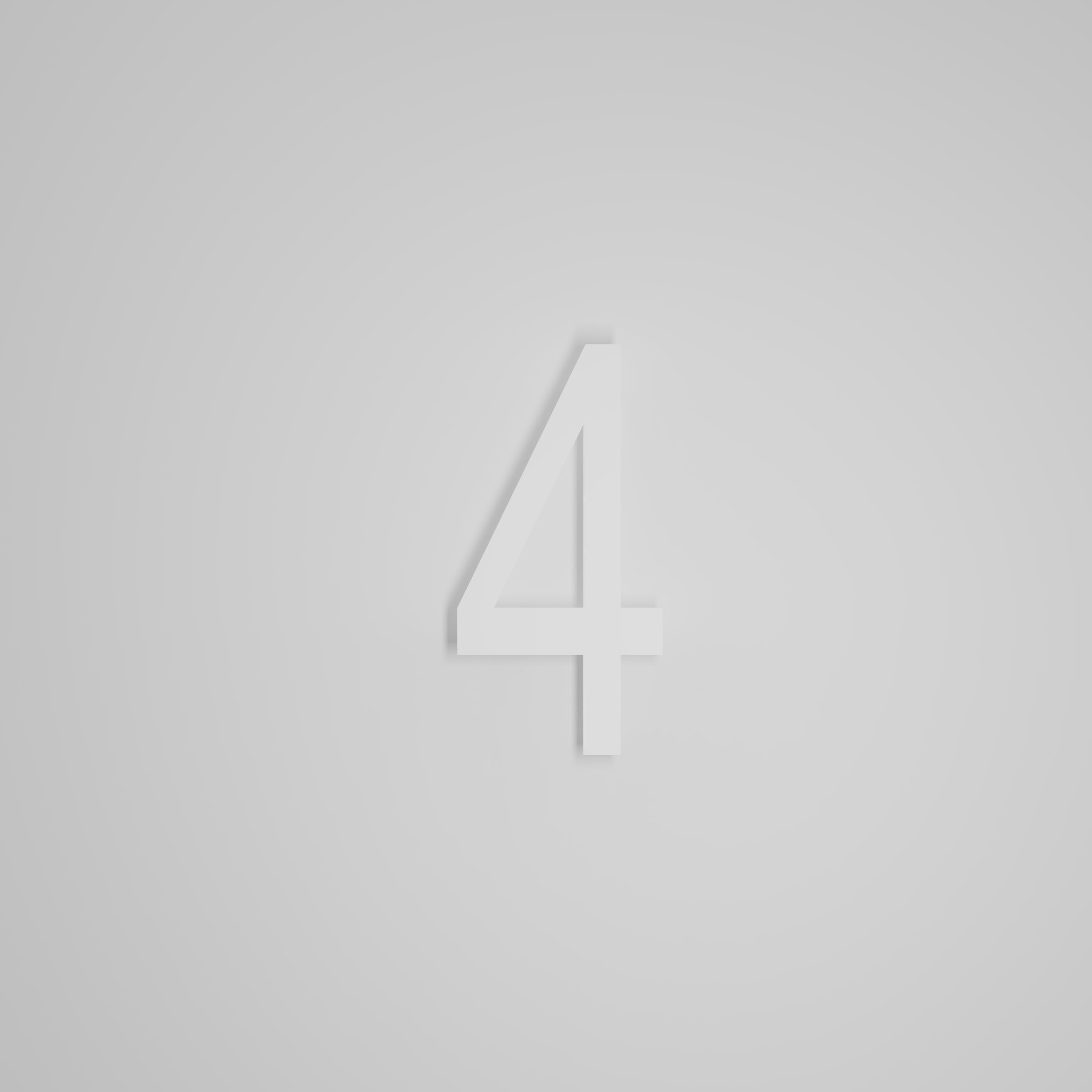 8 inch Floating Address Numbers