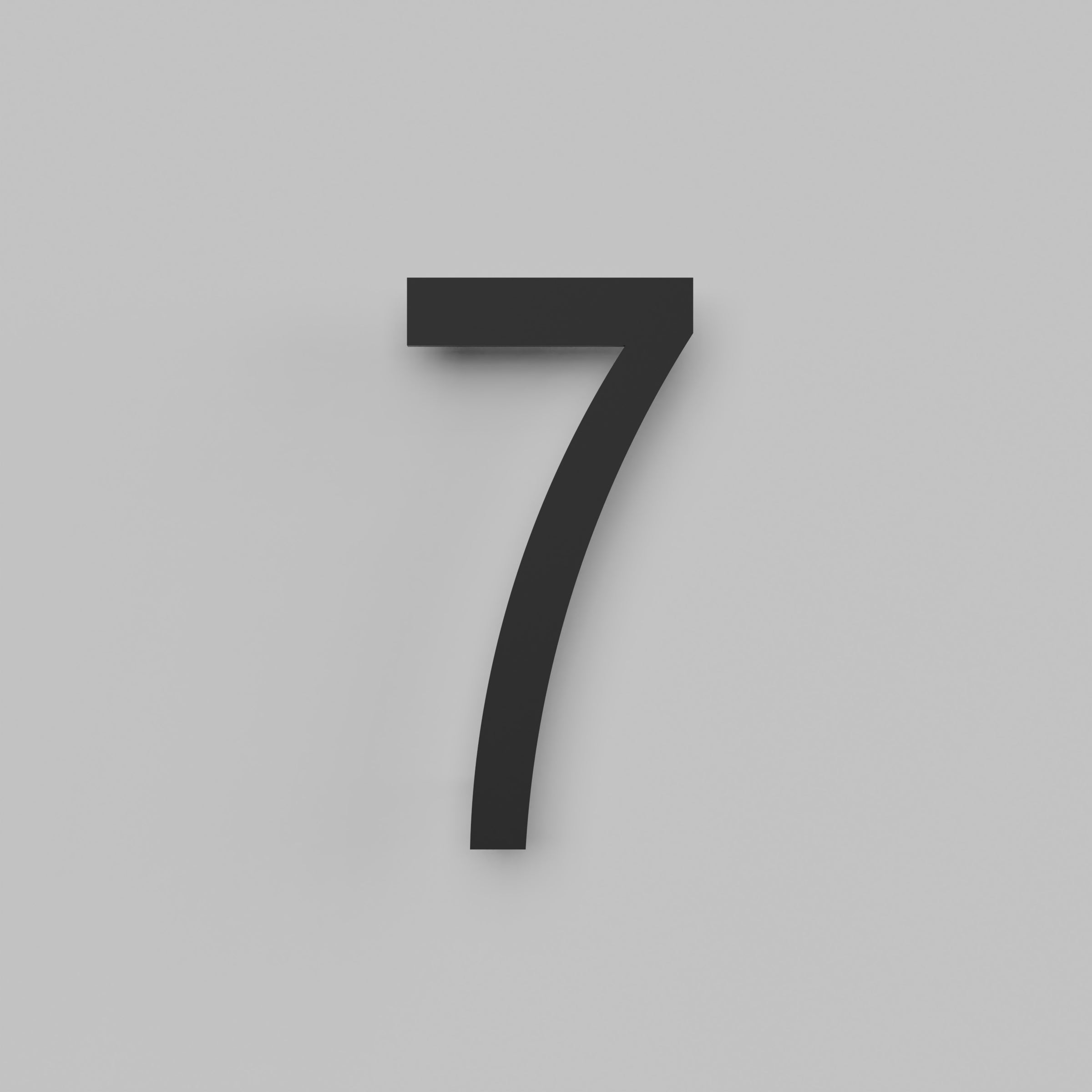 12 inch Floating Address Numbers