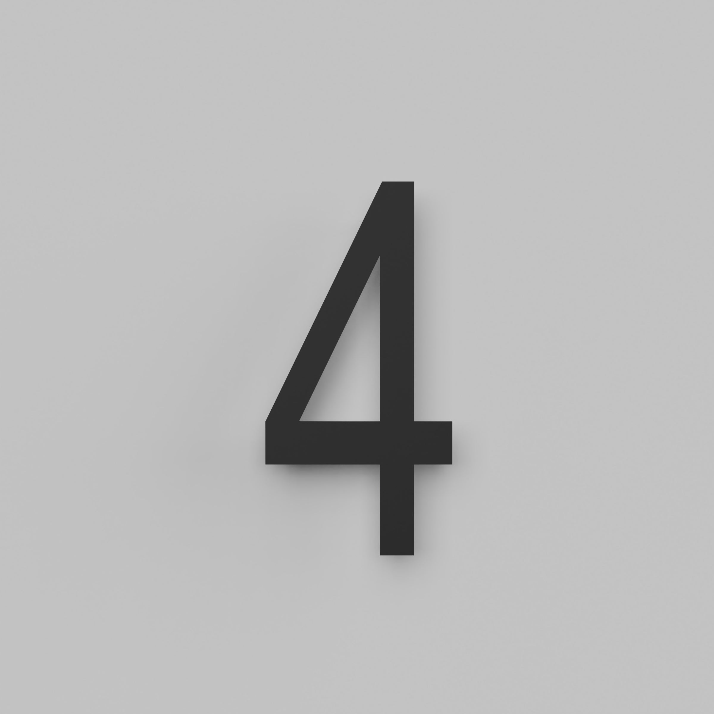 12 inch Floating Address Numbers