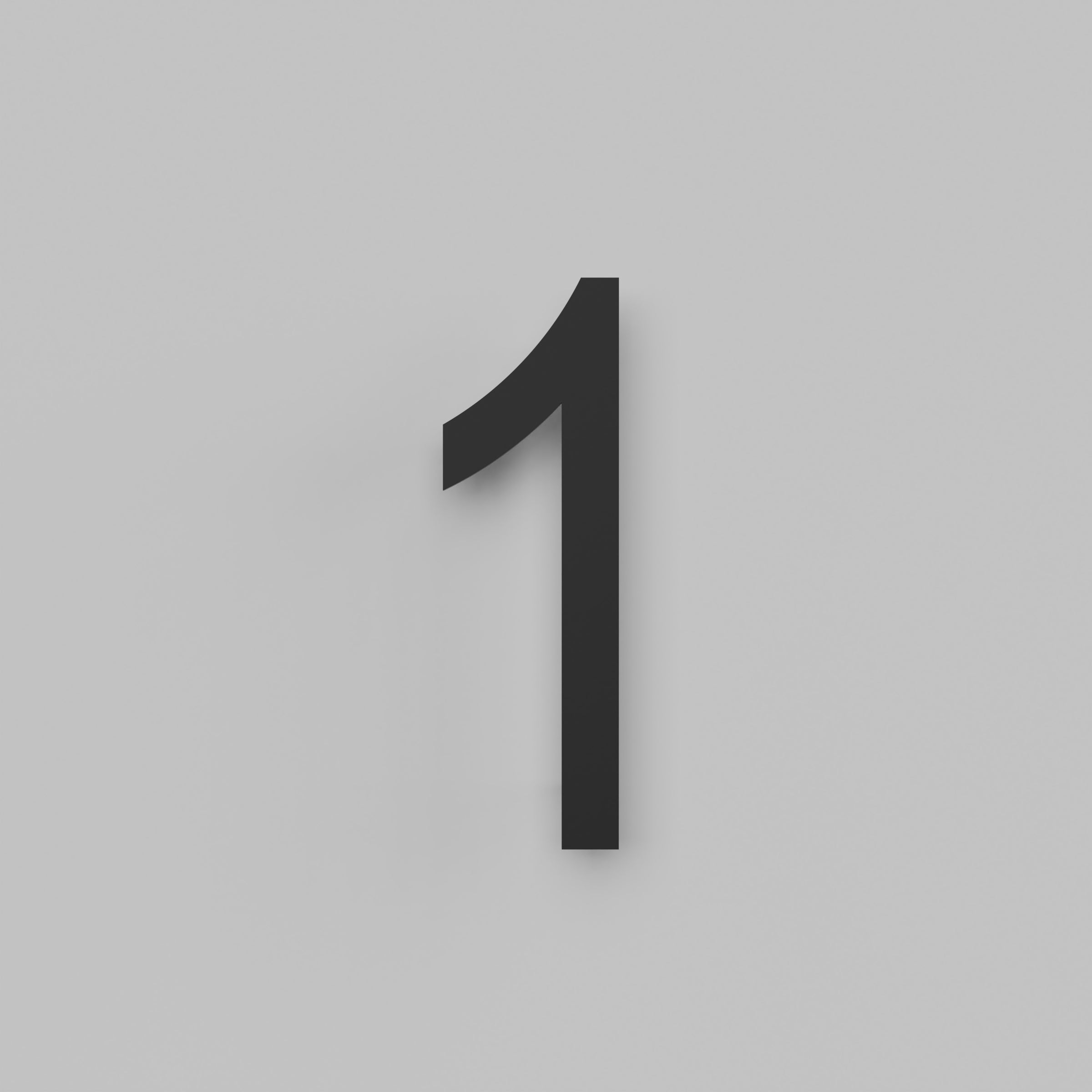 12 inch Floating Address Numbers