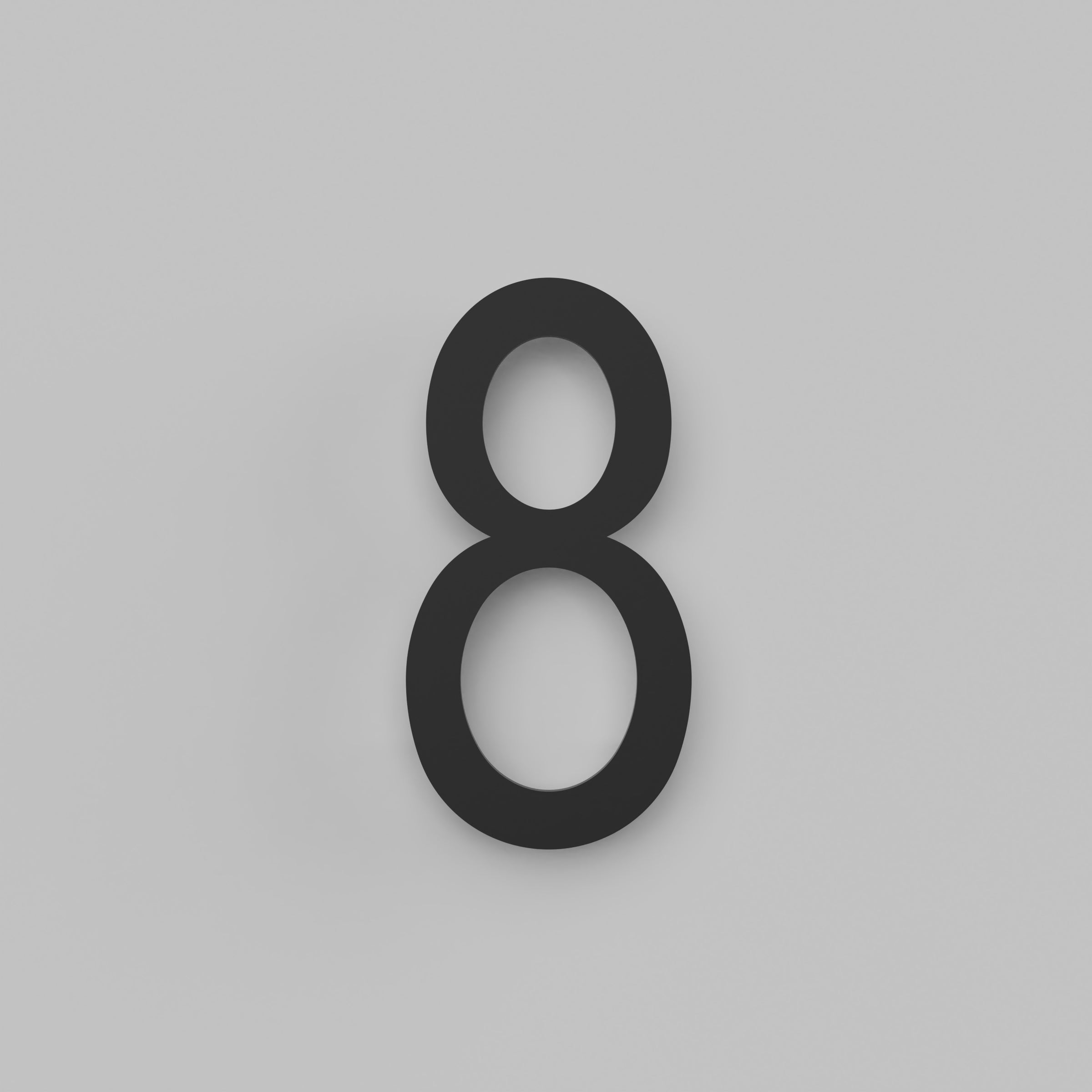 12 inch Floating Address Numbers