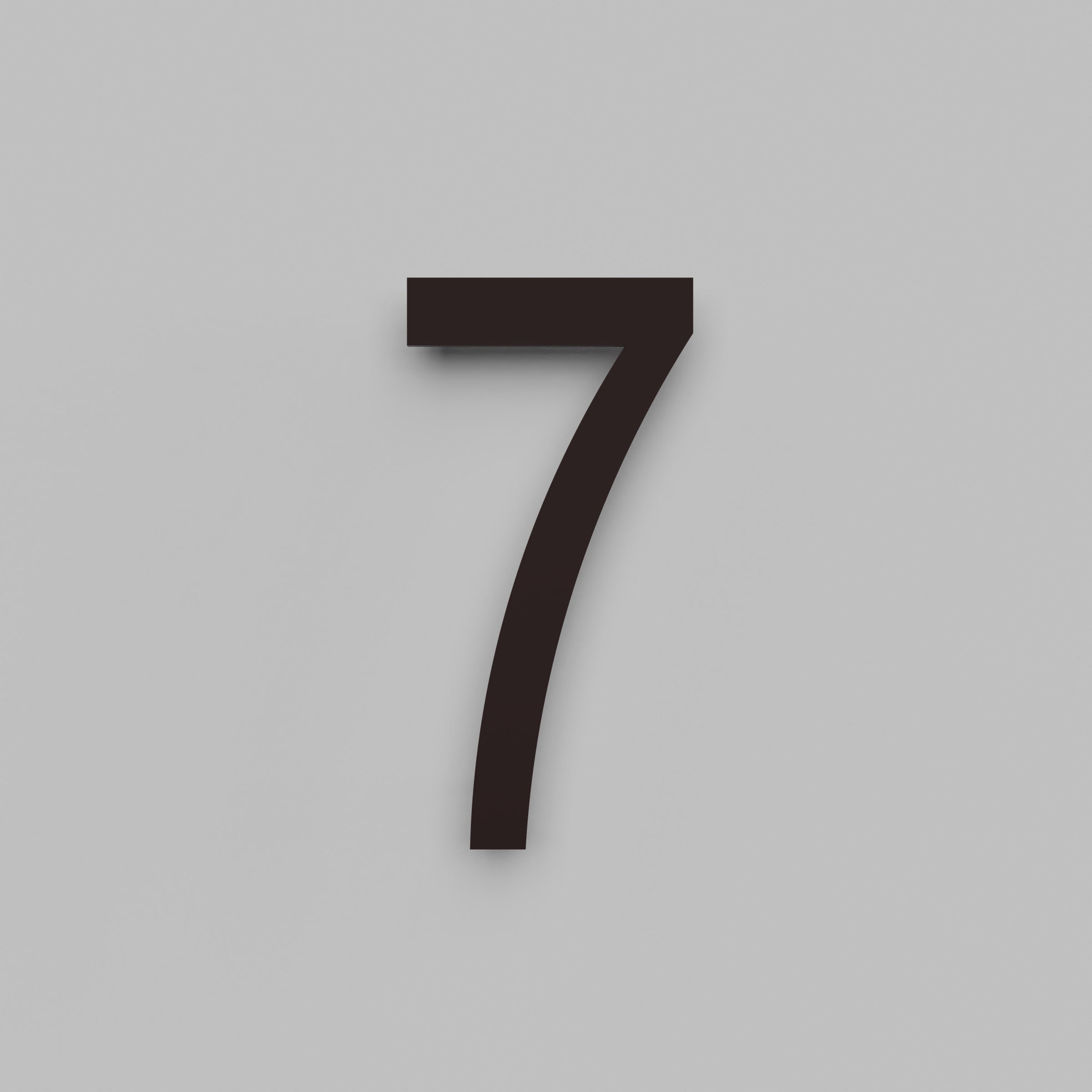 12 inch Floating Address Numbers