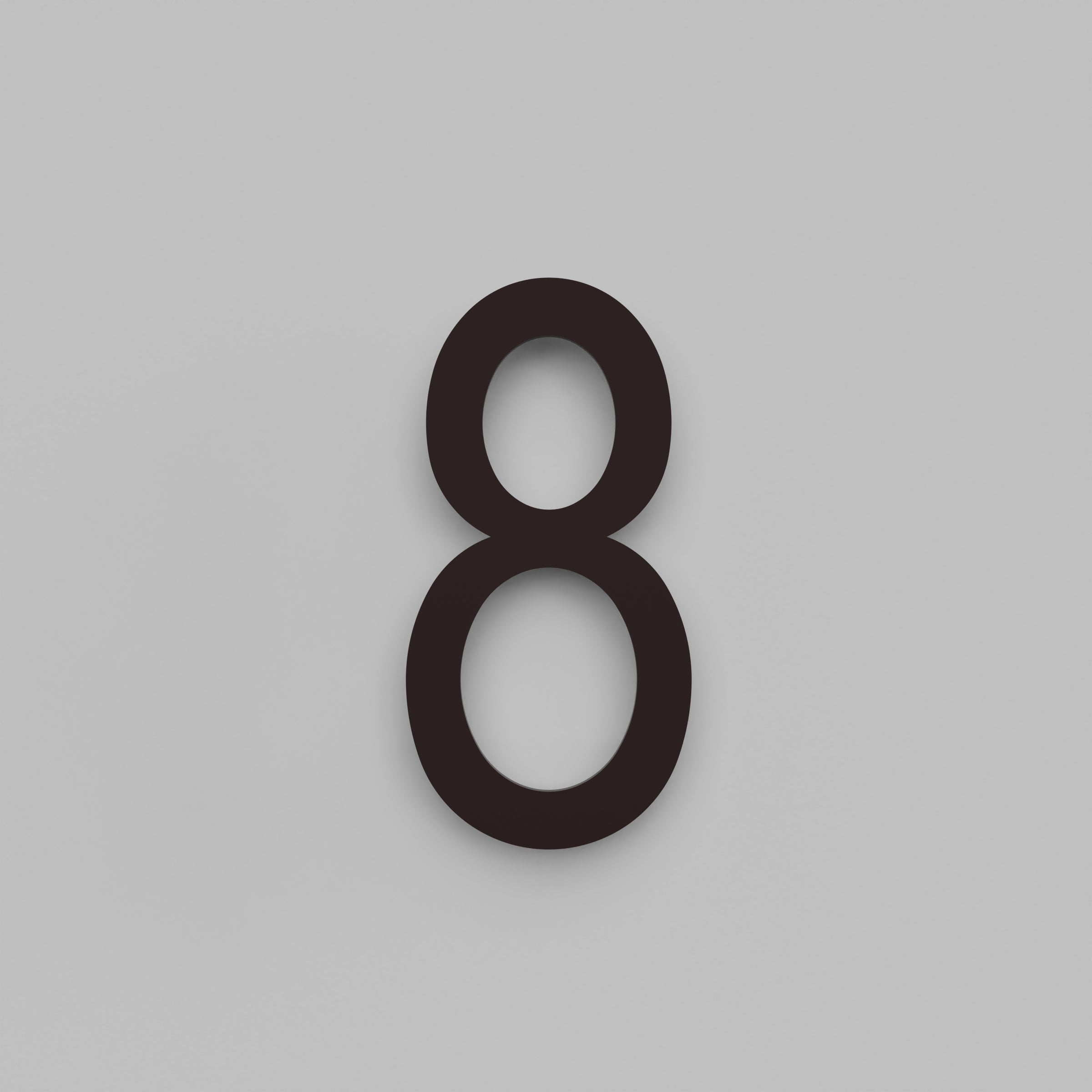 12 inch Floating Address Numbers