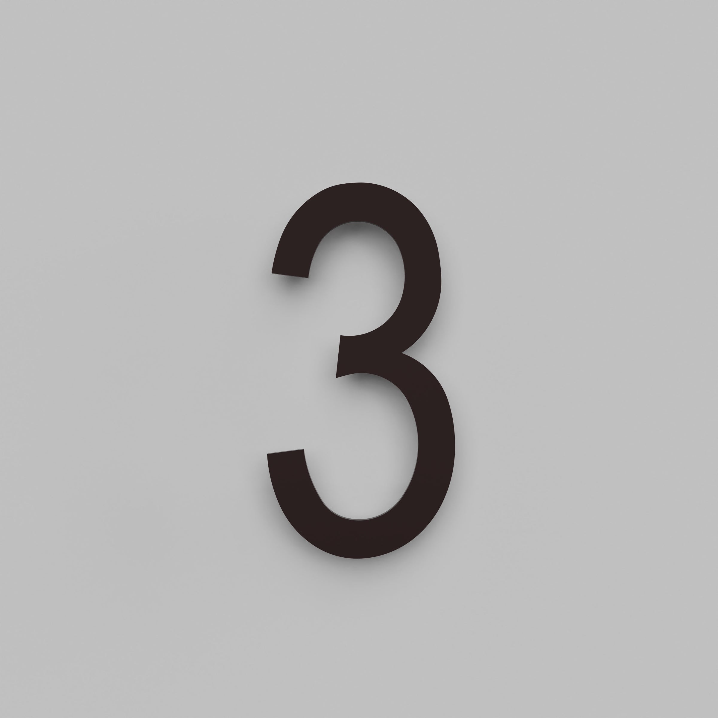 12 inch Floating Address Numbers
