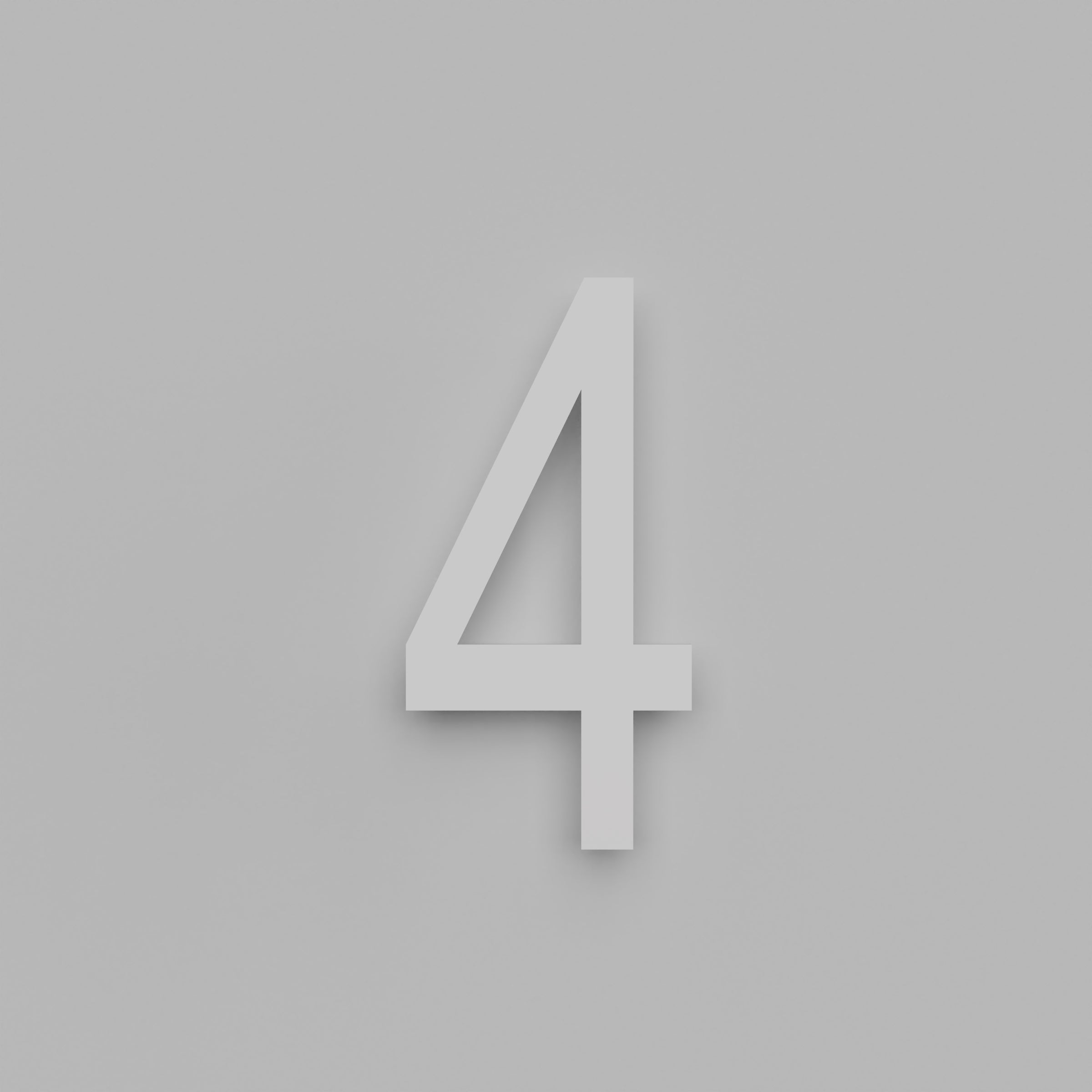 12 inch Floating Address Numbers