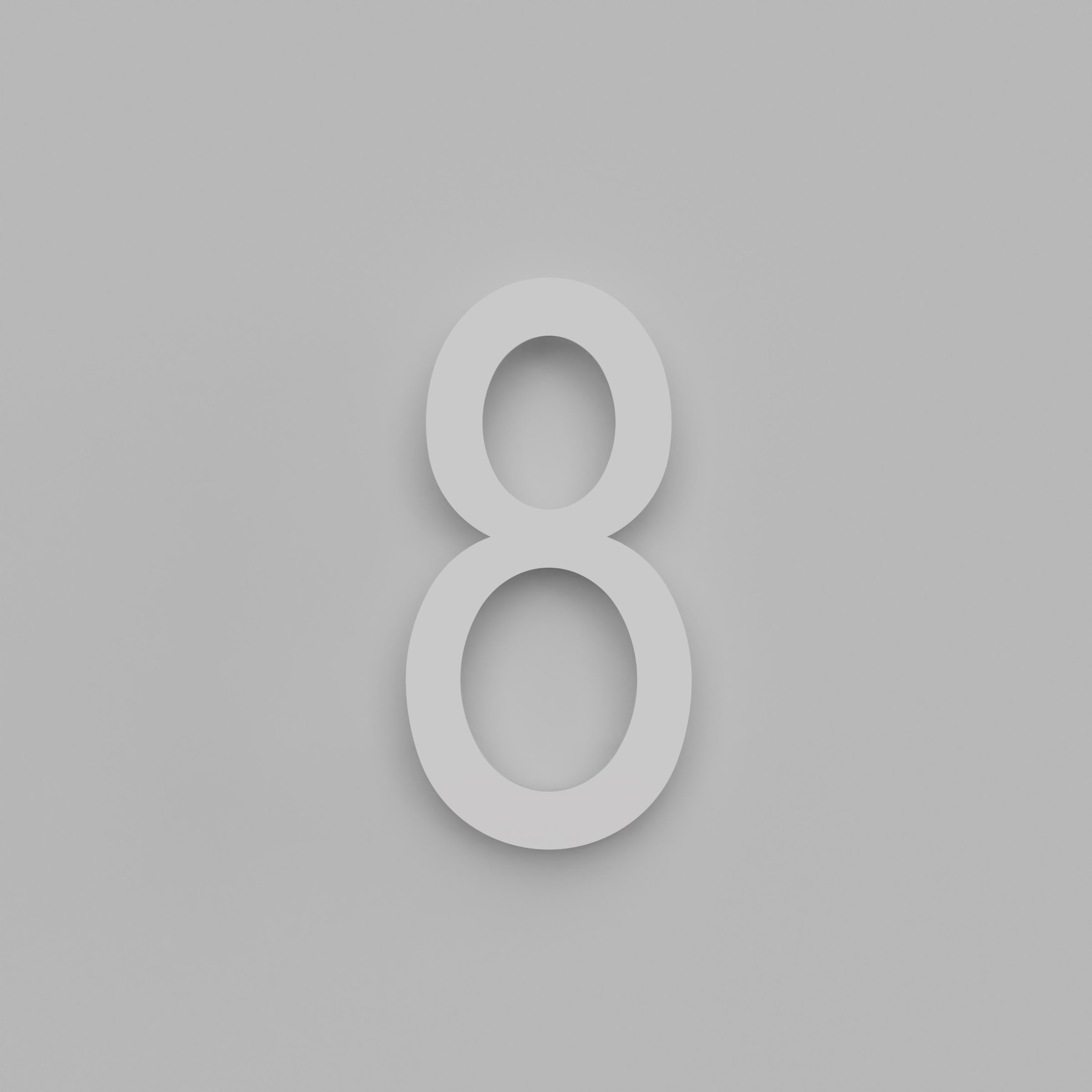 12 inch Floating Address Numbers