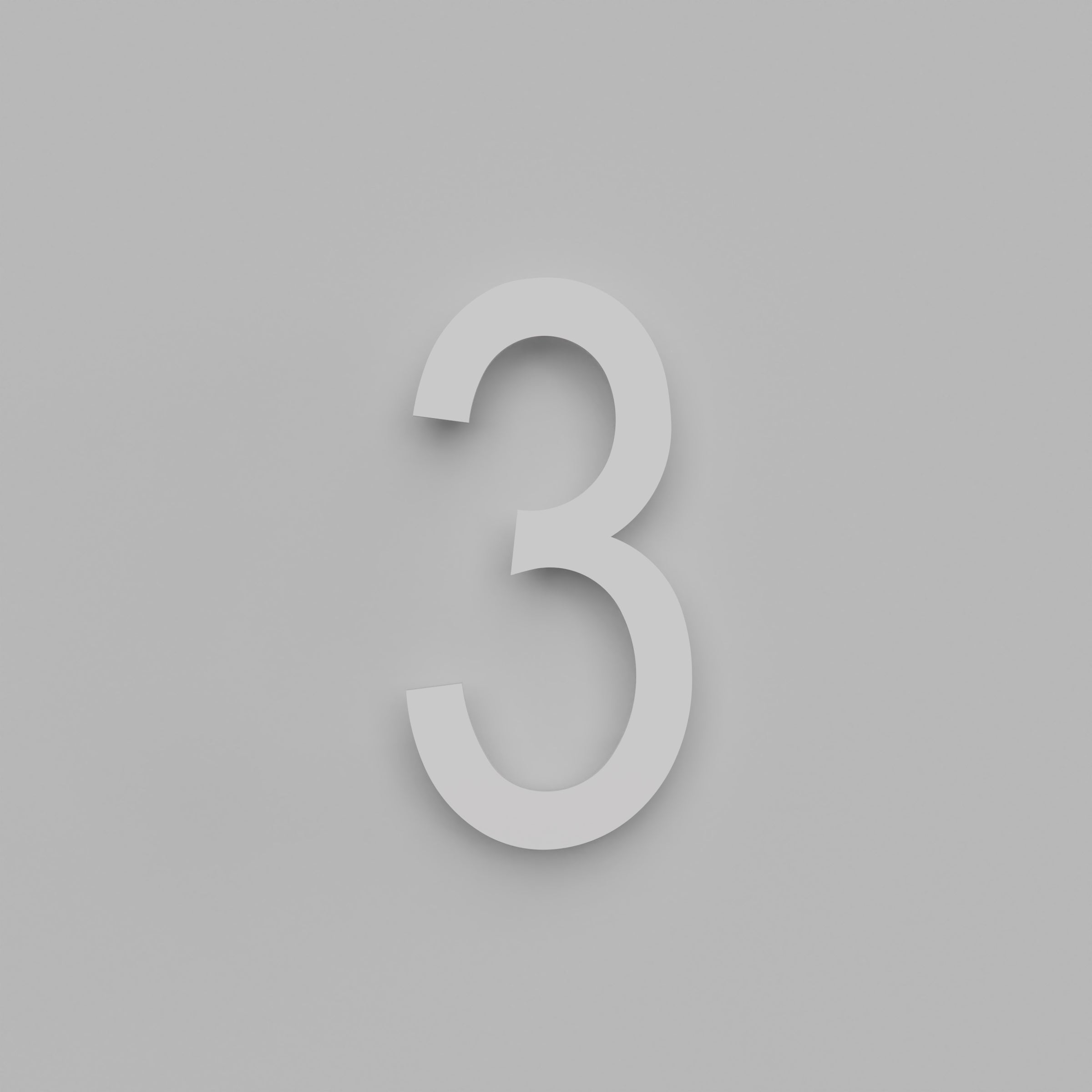12 inch Floating Address Numbers