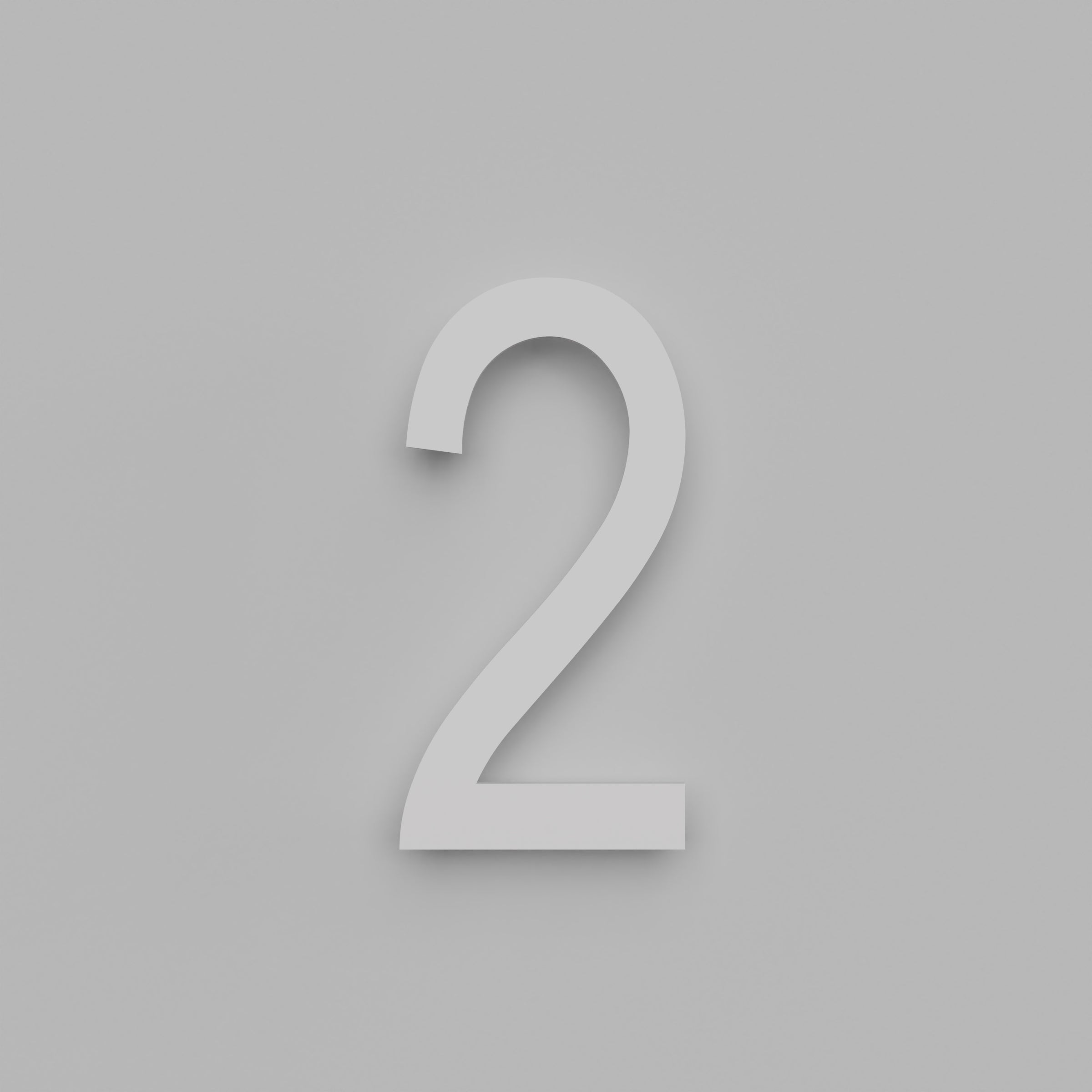 12 inch Floating Address Numbers