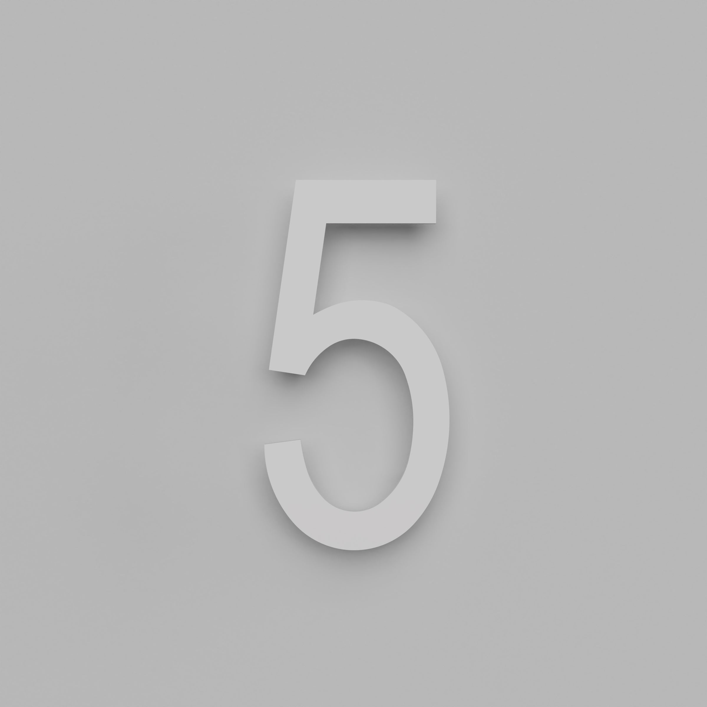12 inch Floating Address Numbers