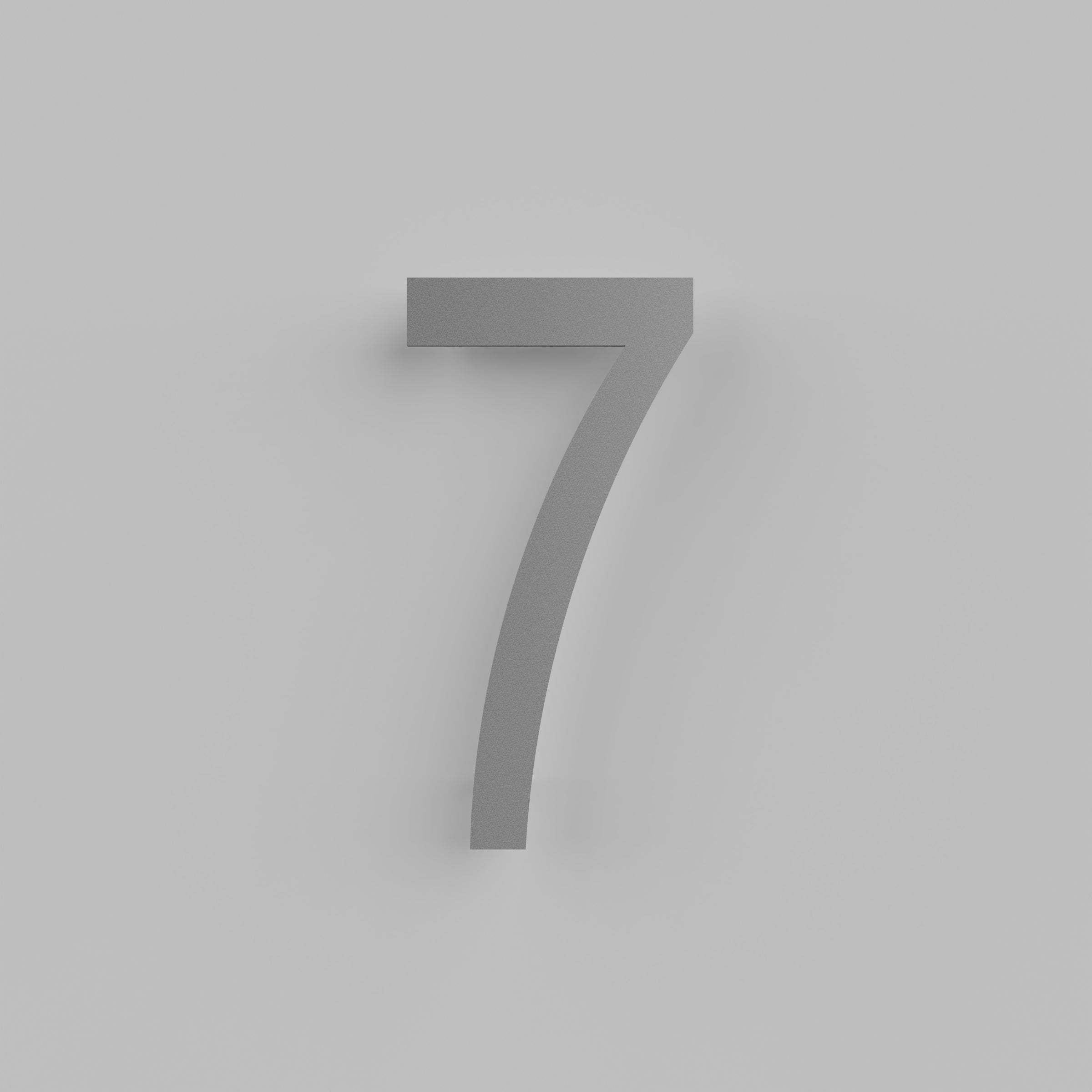 12 inch Floating Address Numbers