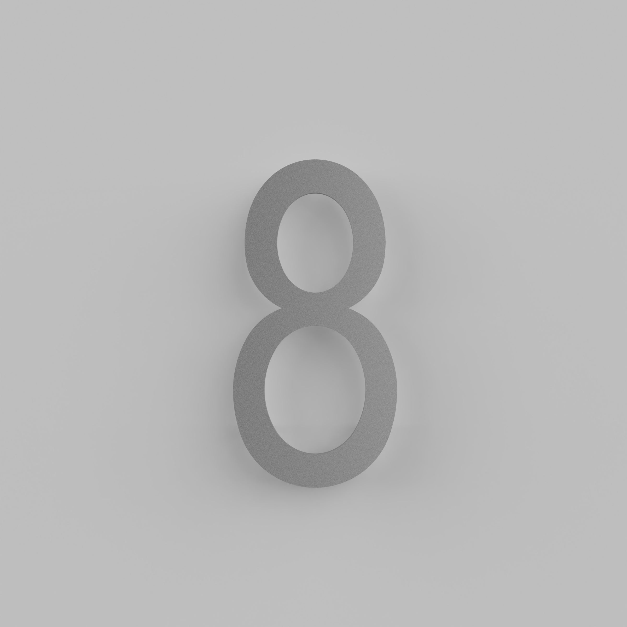 12 inch Floating Address Numbers