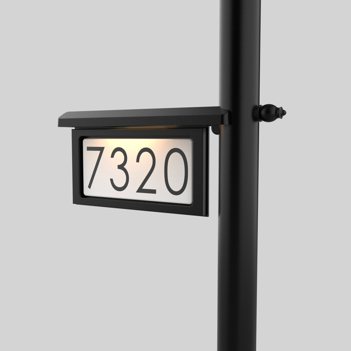 Tampa- Horizontal address plaque for post - 1775