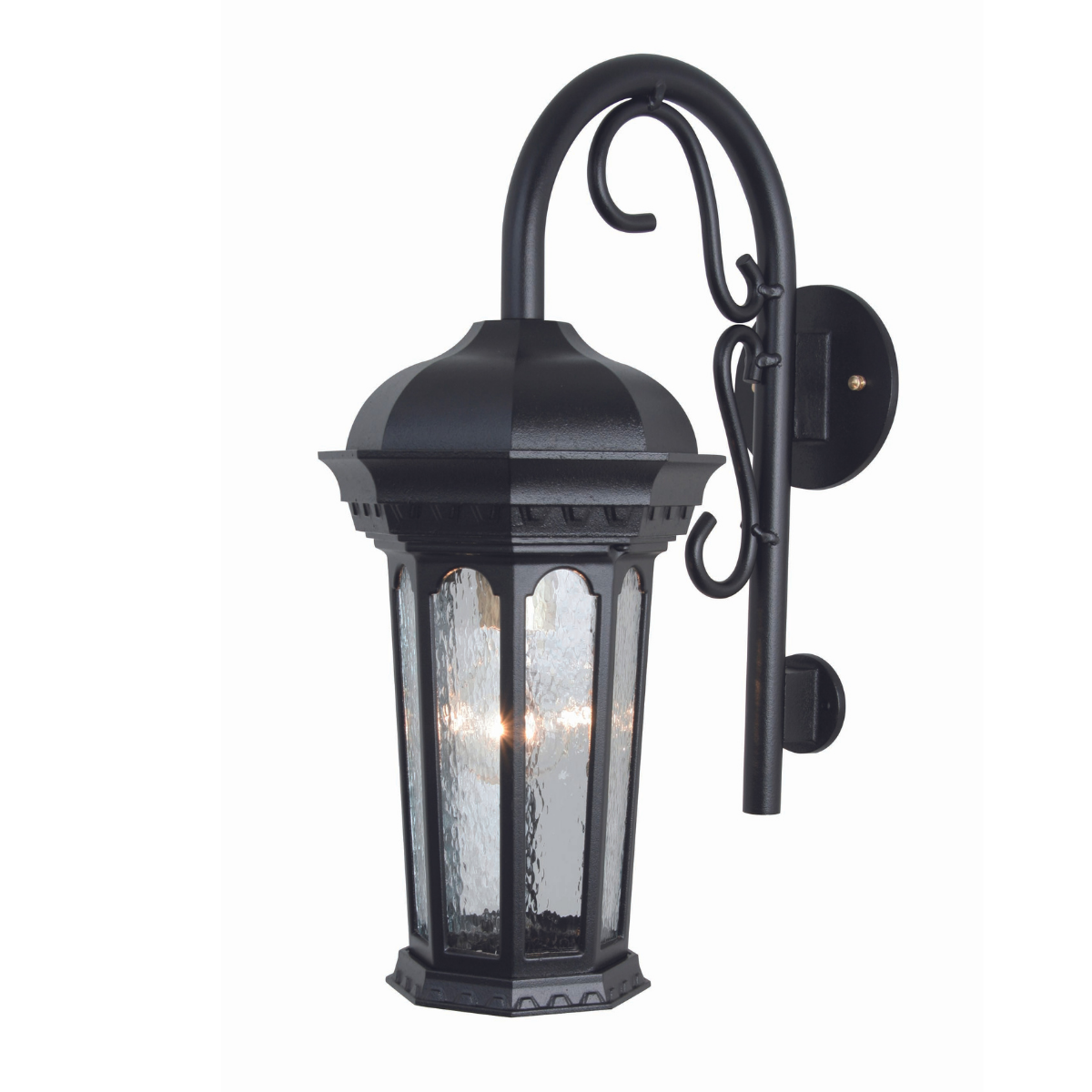 Milan - Wall mount down with cane open bottom small - 10393