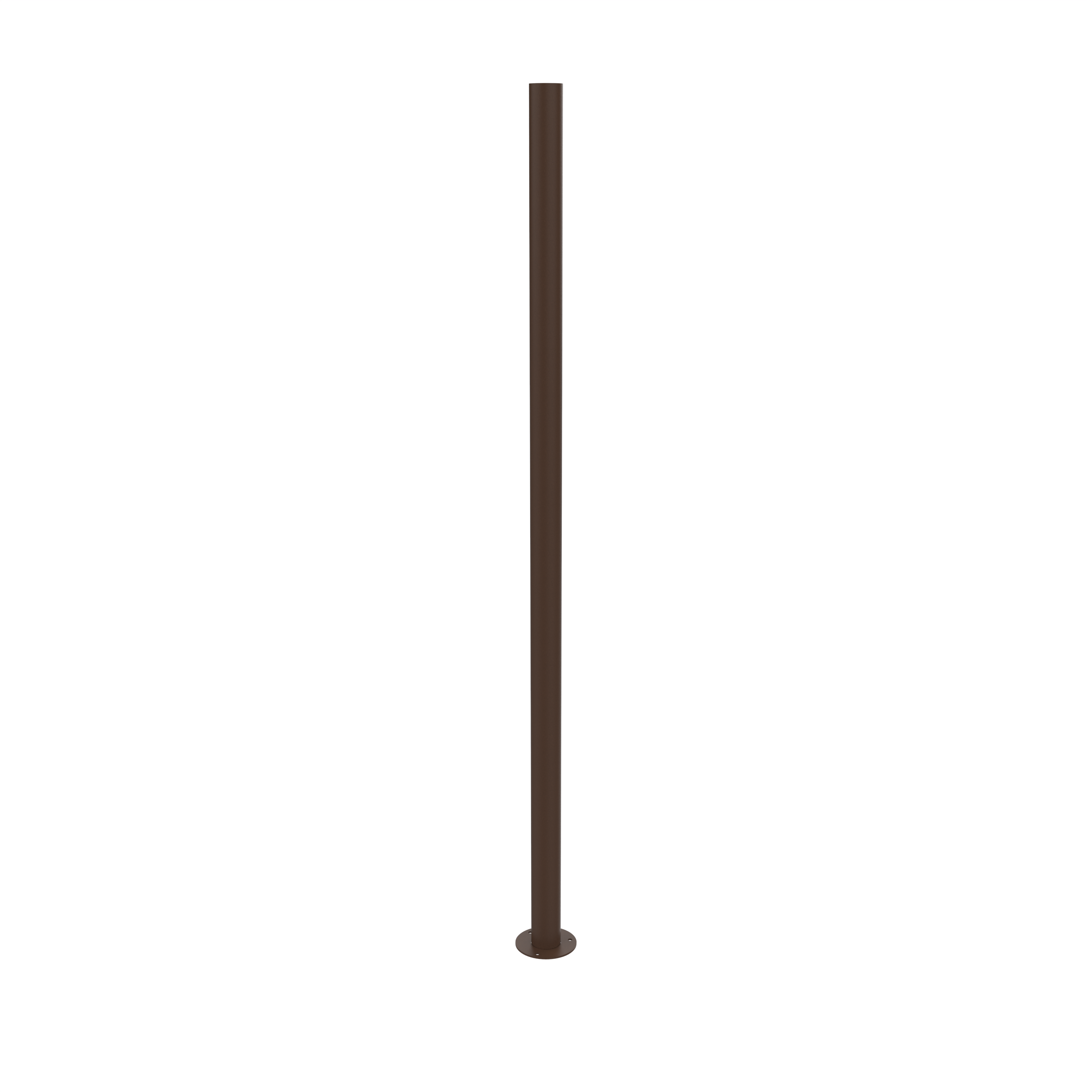 Steel post - Round with welded flange with anchor studs