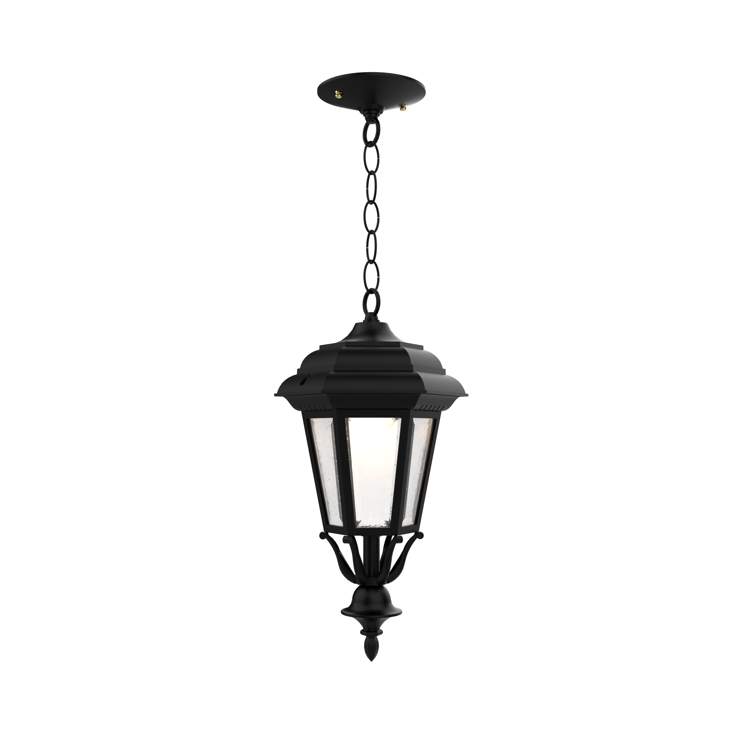 Jamestown - Ceiling mount with chain closed bottom small - 11455