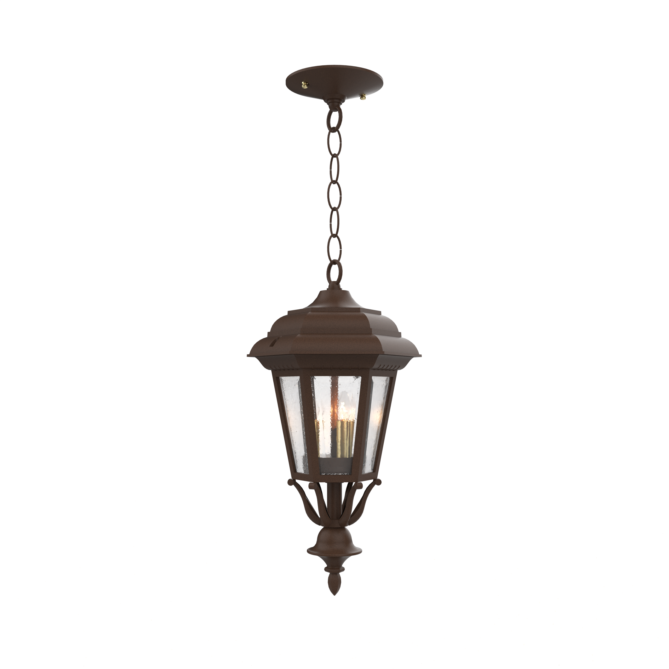 Jamestown - Ceiling mount with chain closed bottom small - 11455