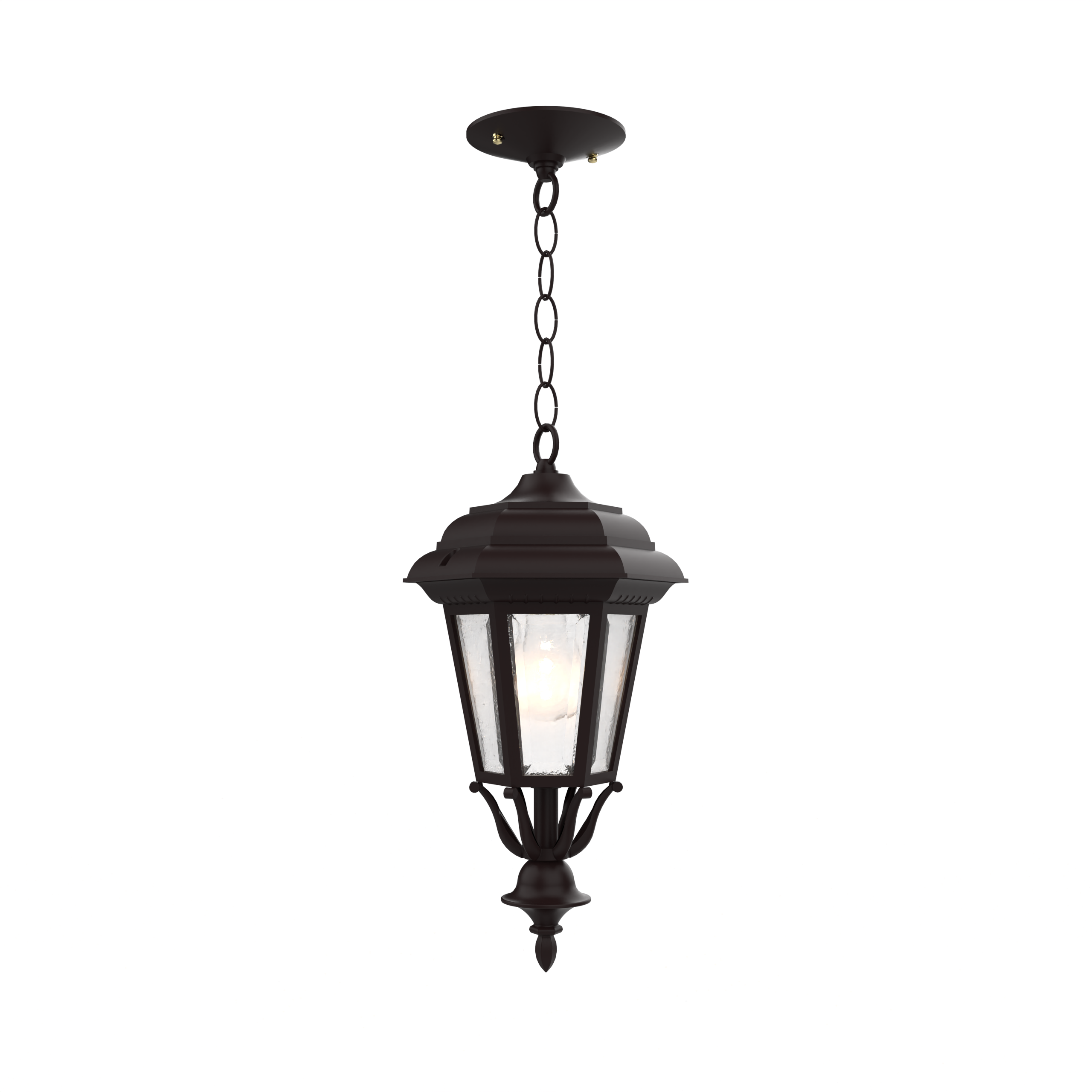 Jamestown - Ceiling mount with chain closed bottom small - 11455