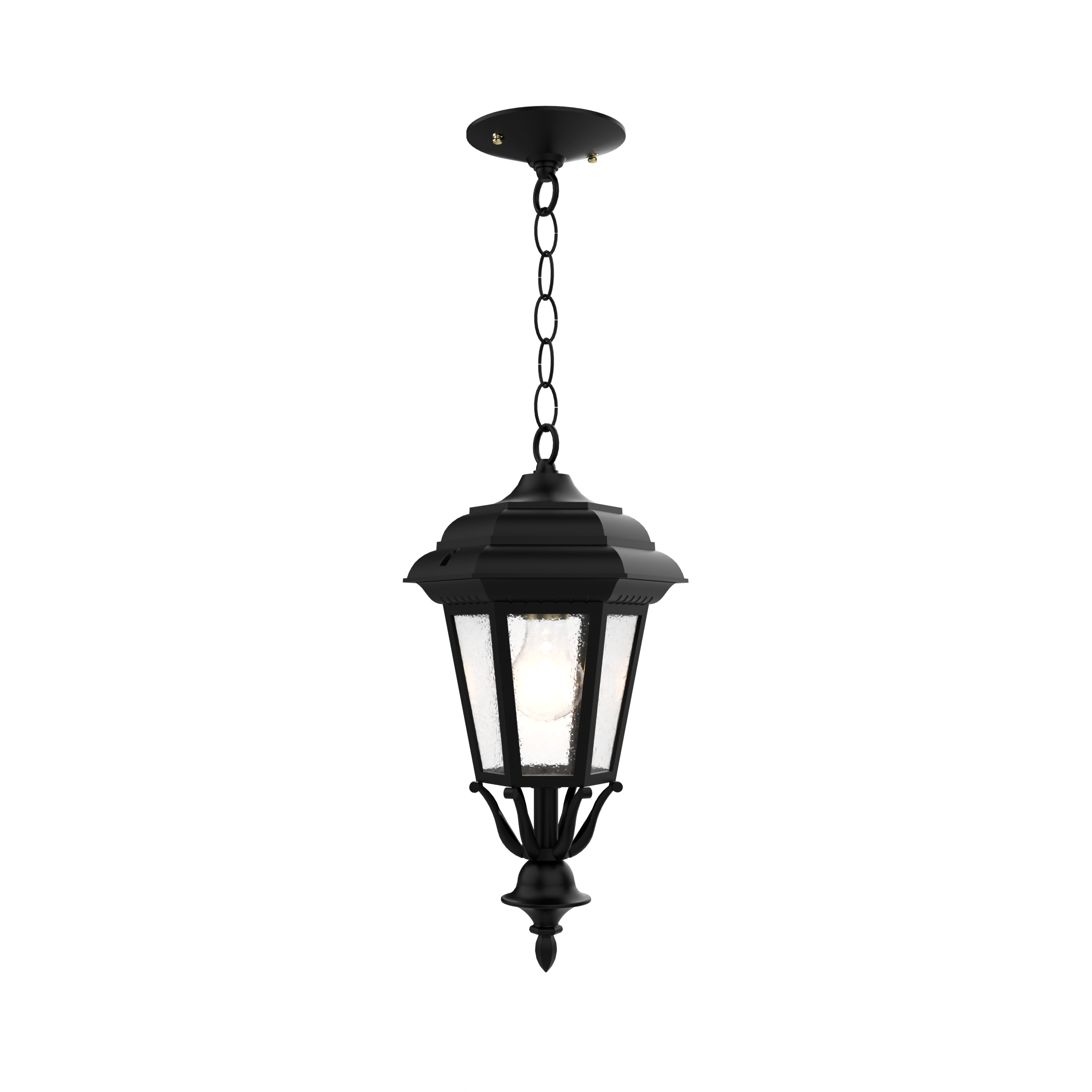 Jamestown - Ceiling mount with chain closed bottom small - 11455