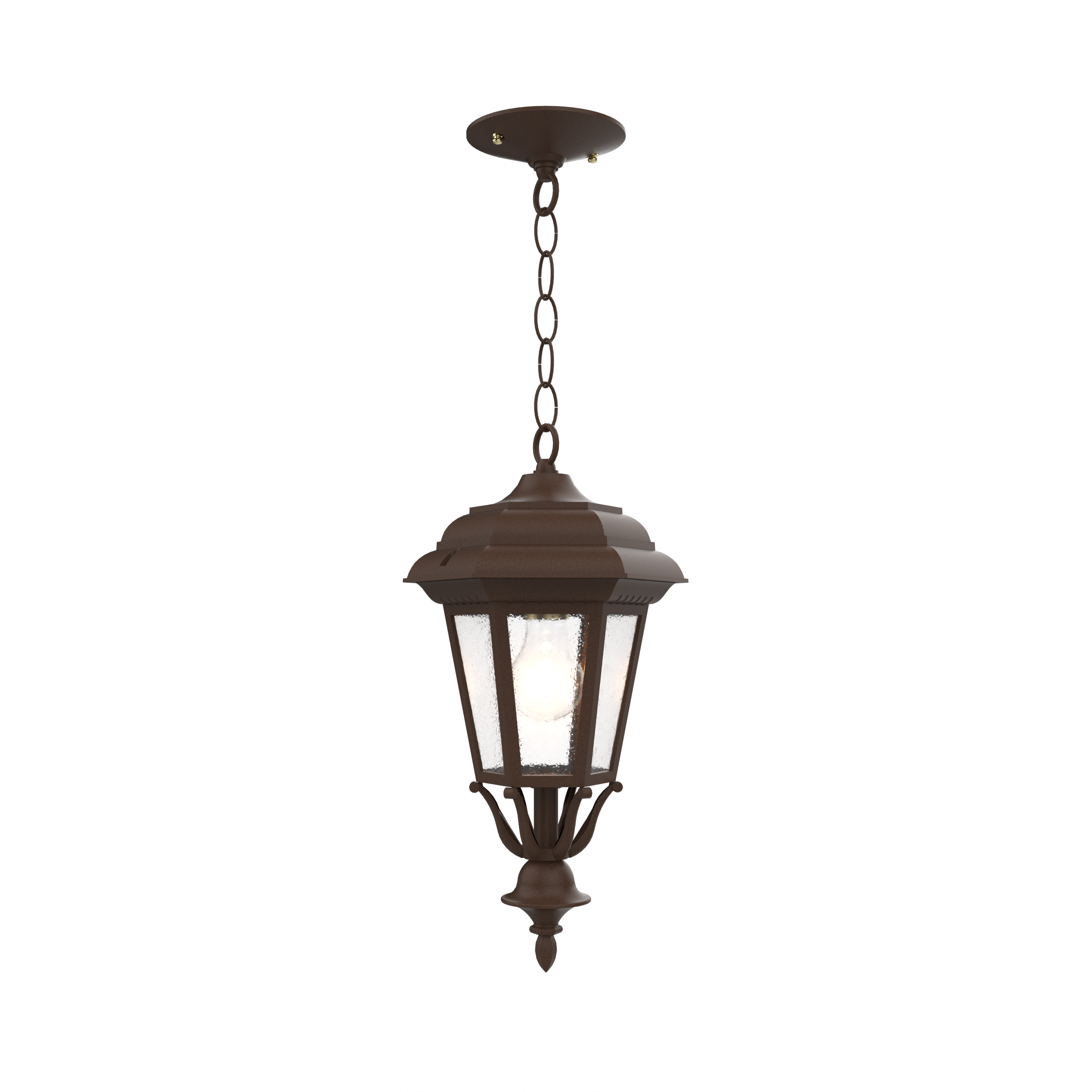 Jamestown - Ceiling mount with chain closed bottom small - 11455