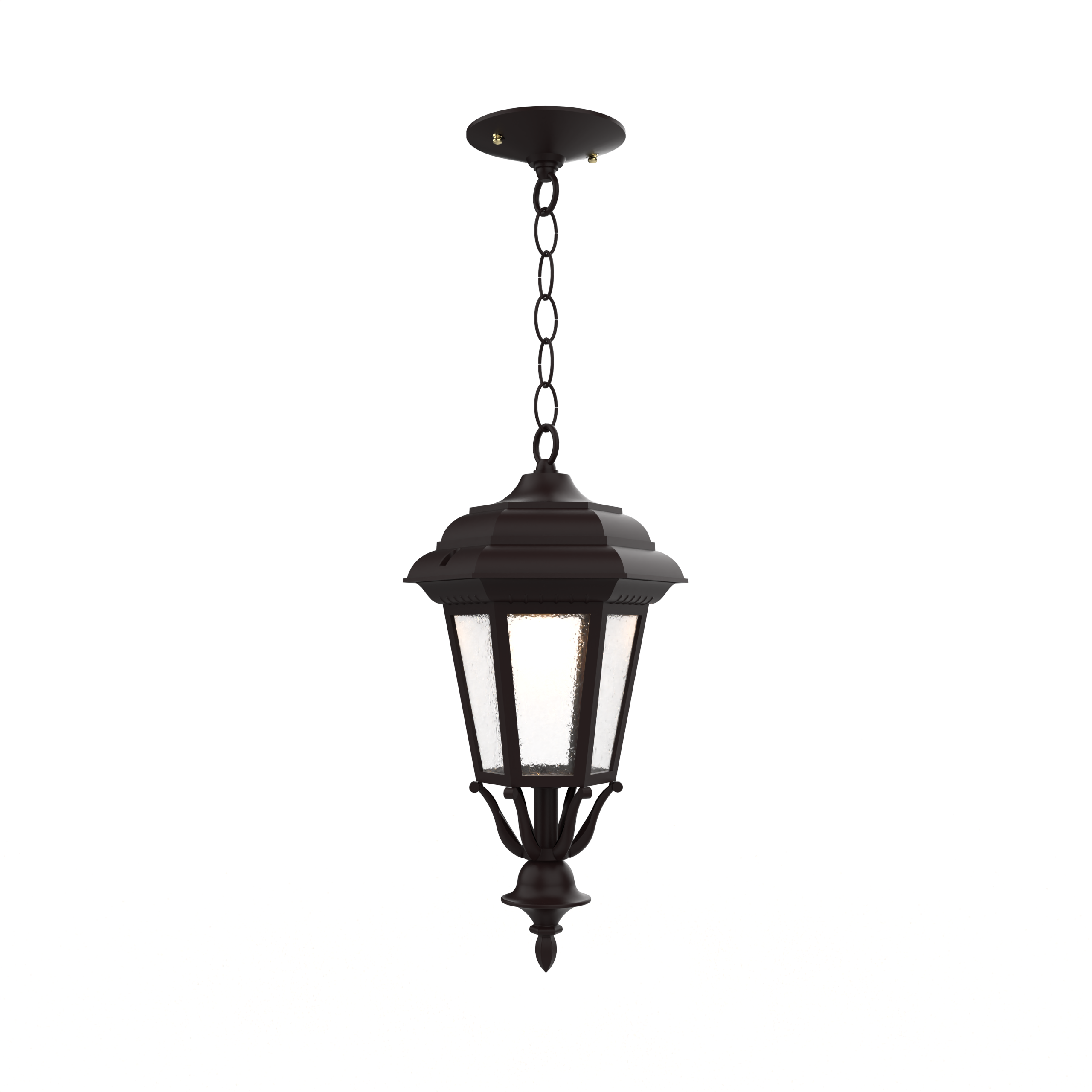 Jamestown - Ceiling mount with chain closed bottom small - 11455