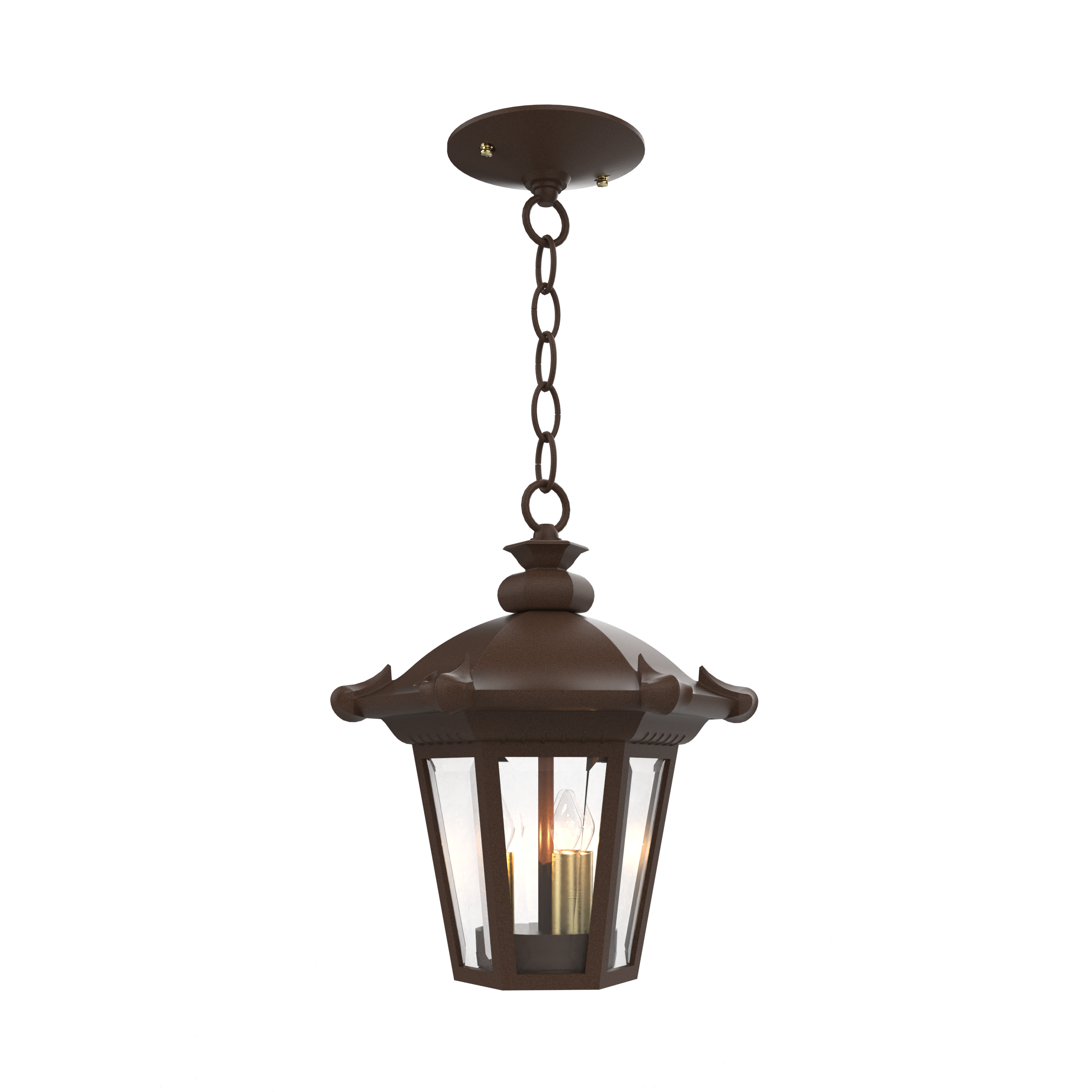 Montpellier - Ceiling mounting with chain open bottom small format - 13350