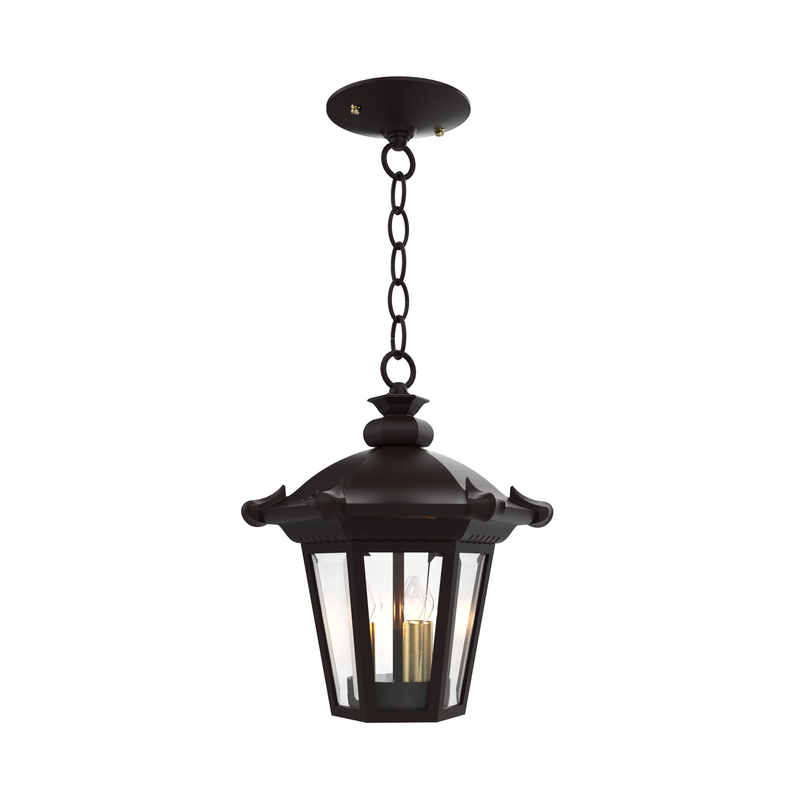 Montpellier - Ceiling mounting with chain open bottom small format - 13350