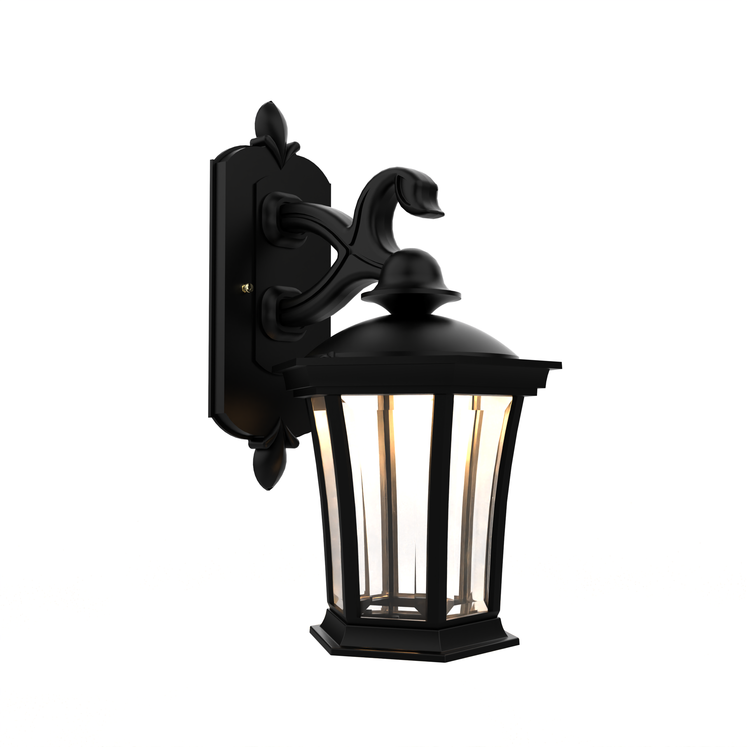 Westminster - Wall mount decorative arm down open bottom small - 13511