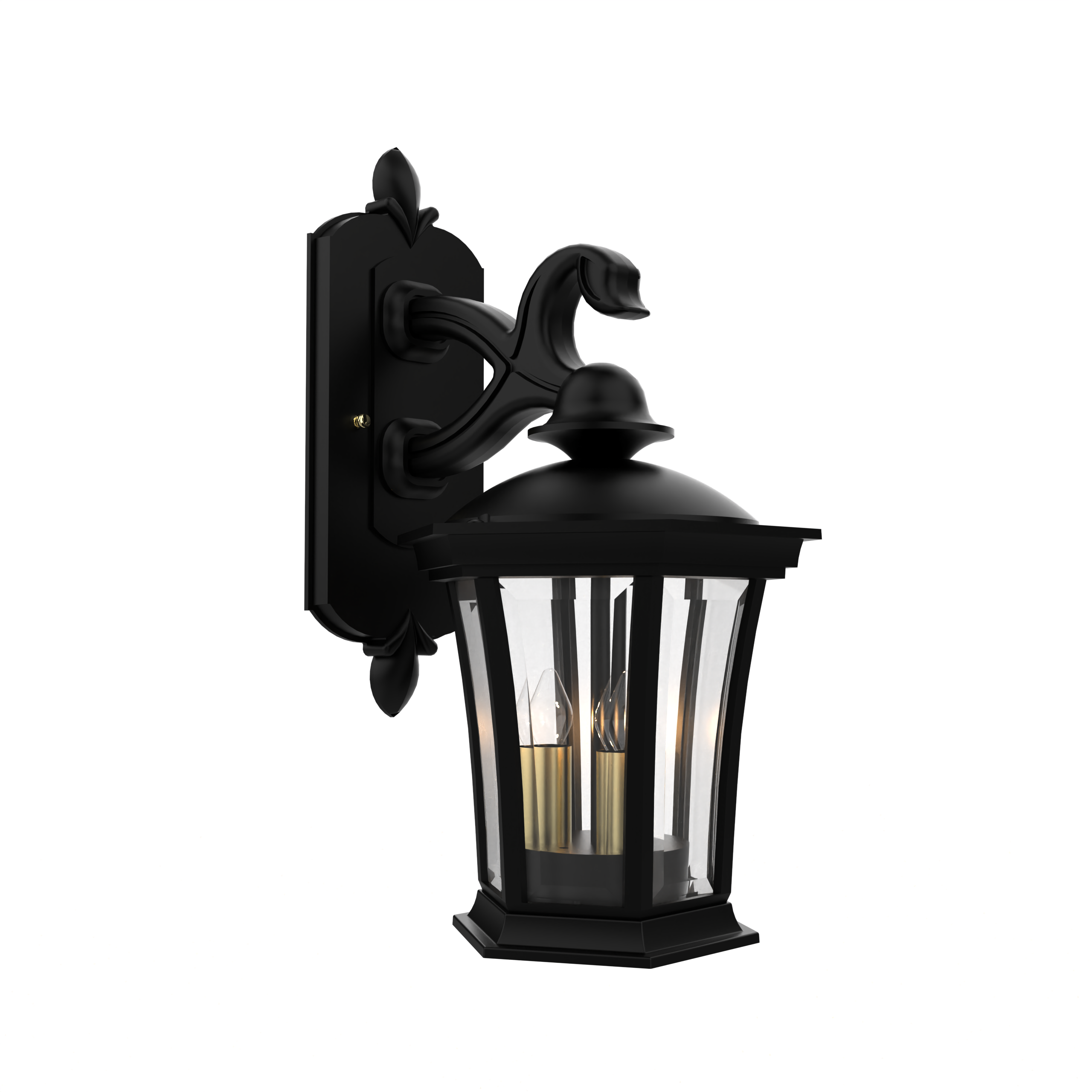 Westminster - Wall mount decorative arm down open bottom small - 13511