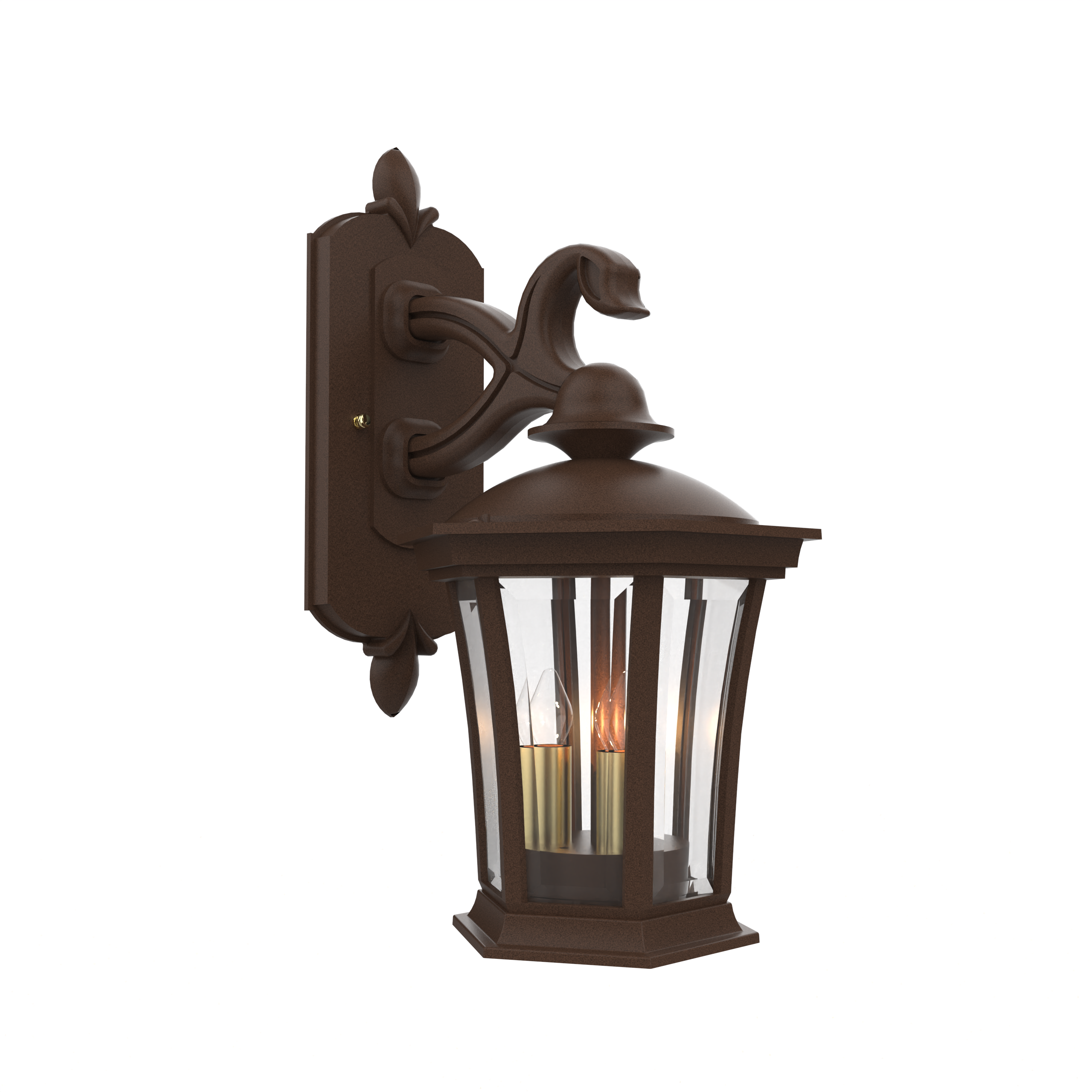 Westminster - Wall mount decorative arm down open bottom small - 13511