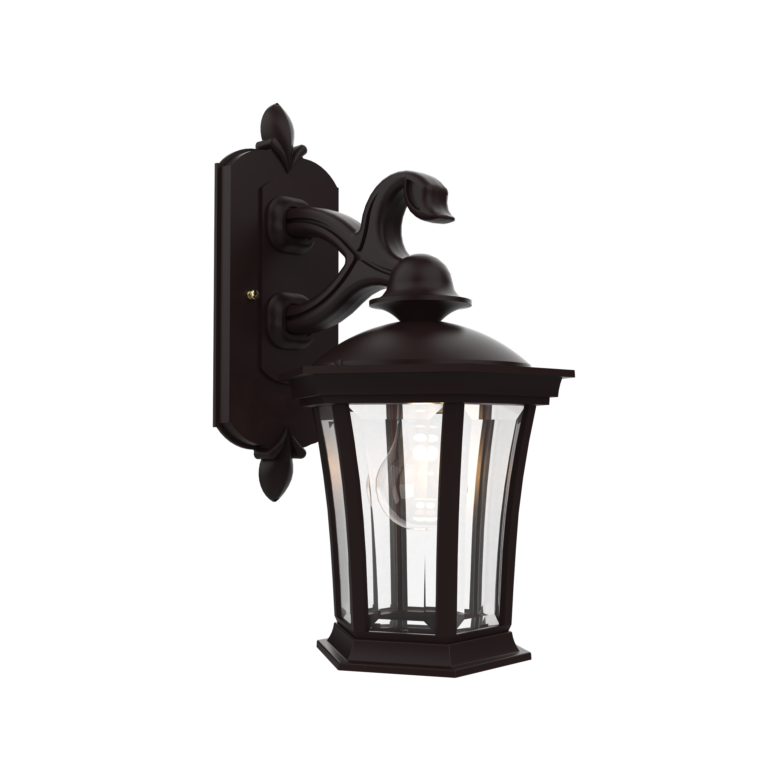 Westminster - Wall mount decorative arm down open bottom small - 13511