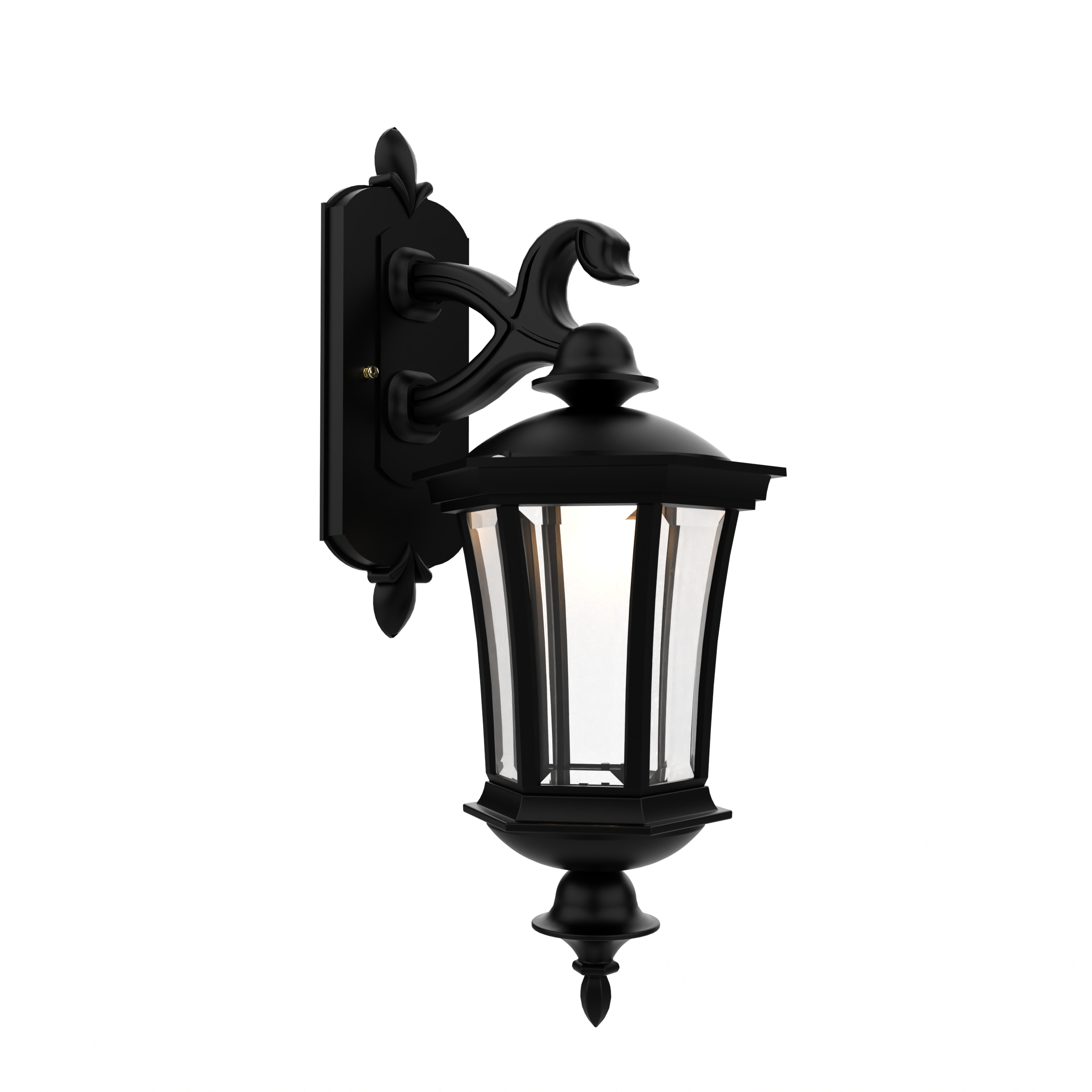 Westminster - Wall mount decorative arm down closed bottom small size - 13515