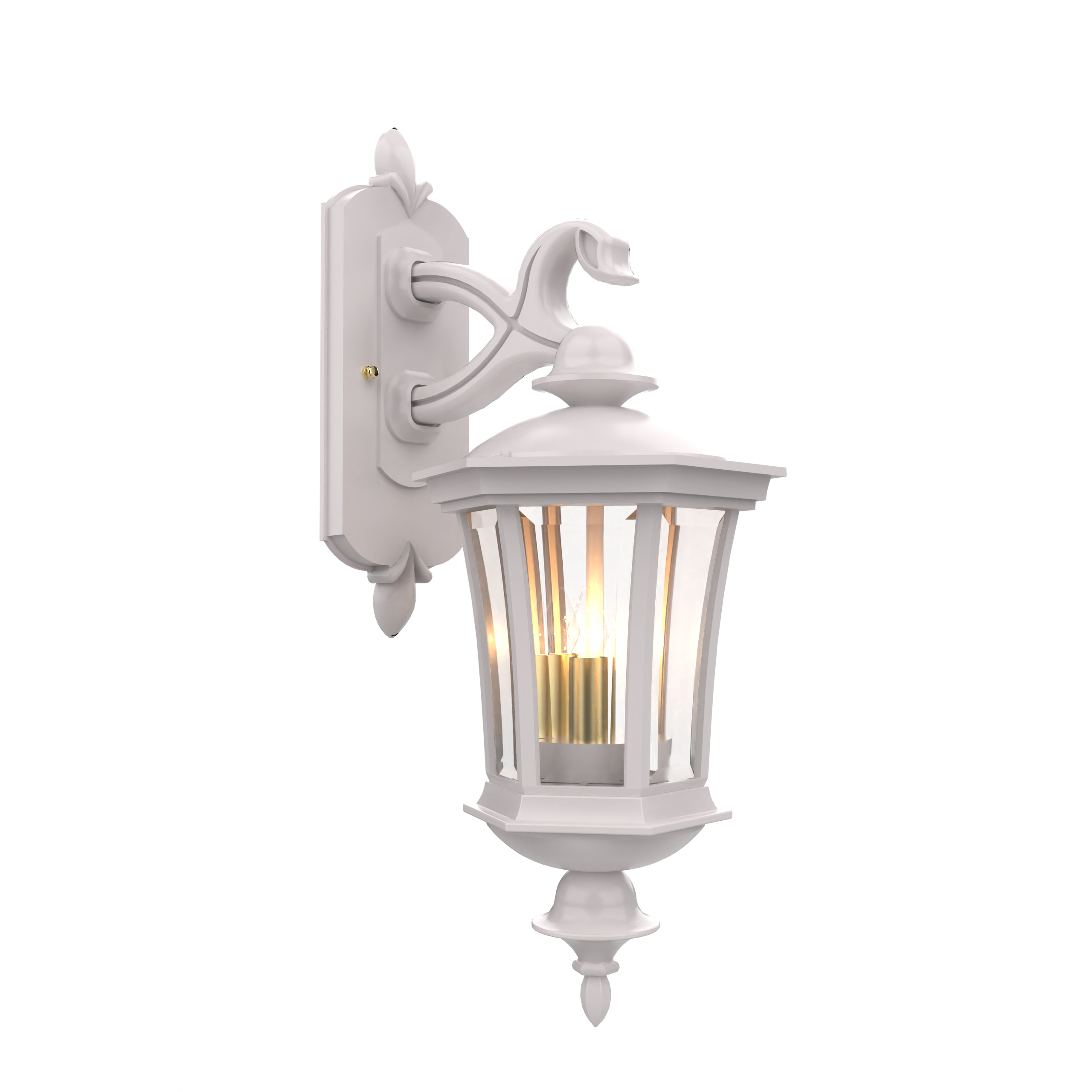 Westminster - Wall mount decorative arm down closed bottom small size - 13515