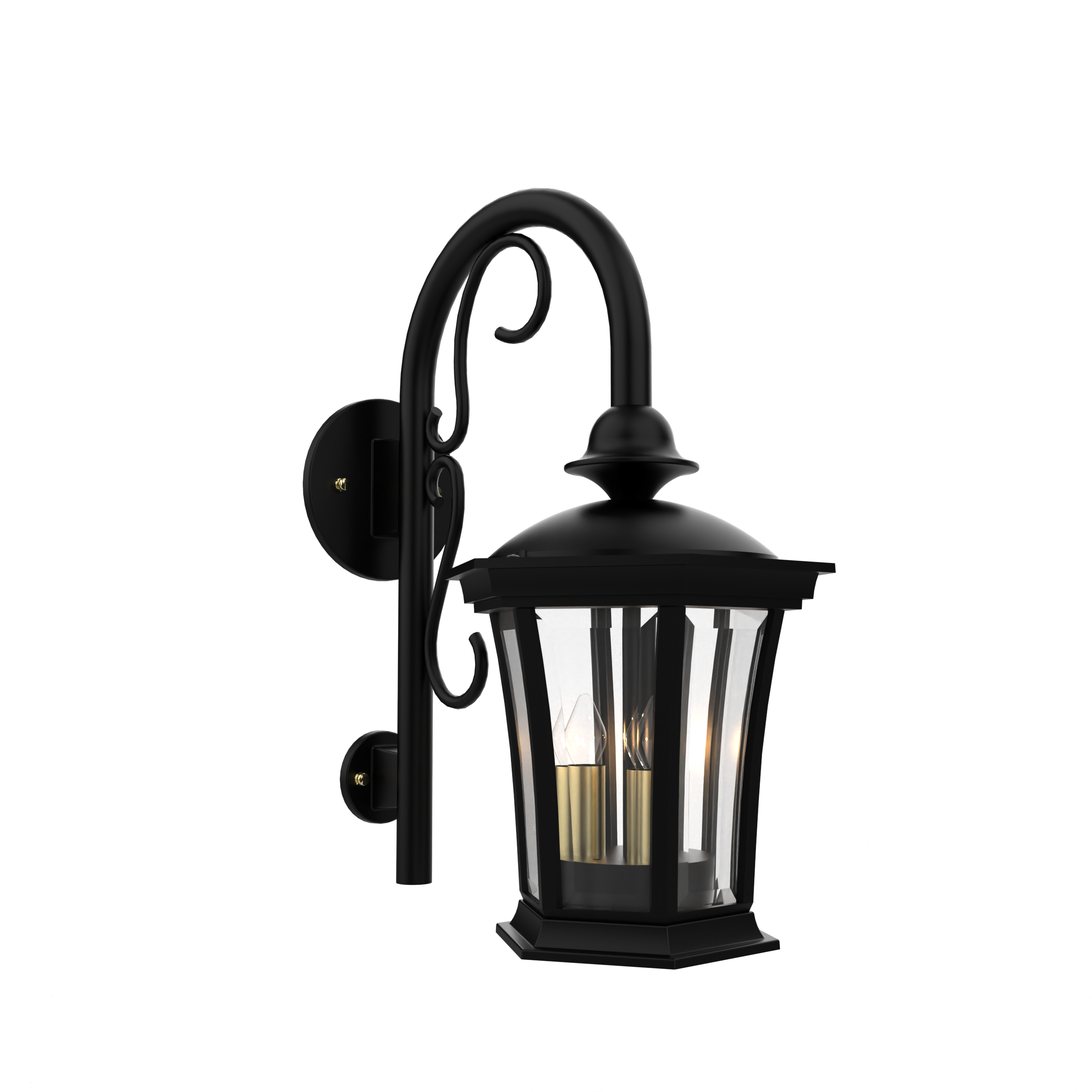 Westminster - Wall mount down with cane open bottom small - 13593