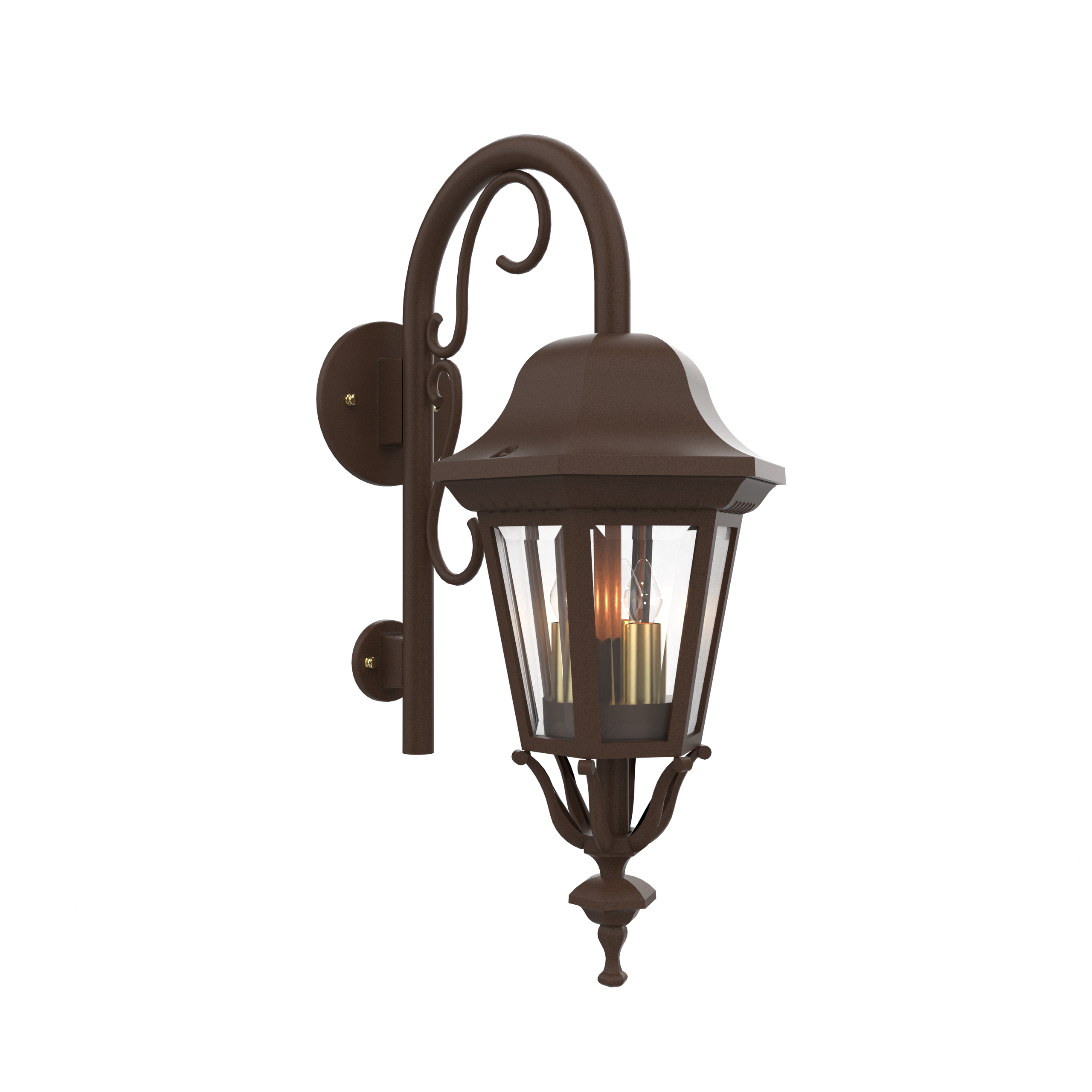 Florence - Wall mount down with cane closed bottom small size - 13798