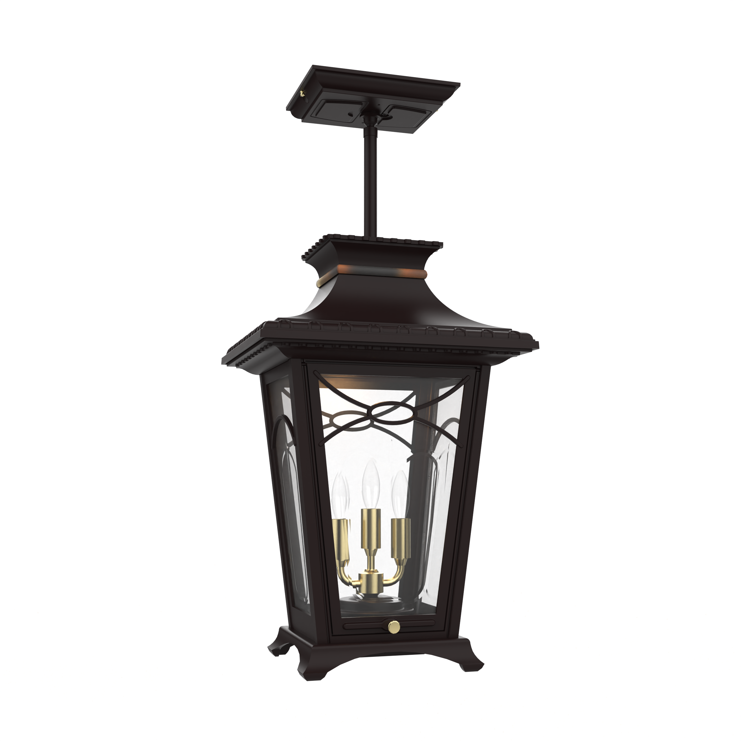 Bellissima - Ceiling mounting on rod closed bottom medium format - 20150