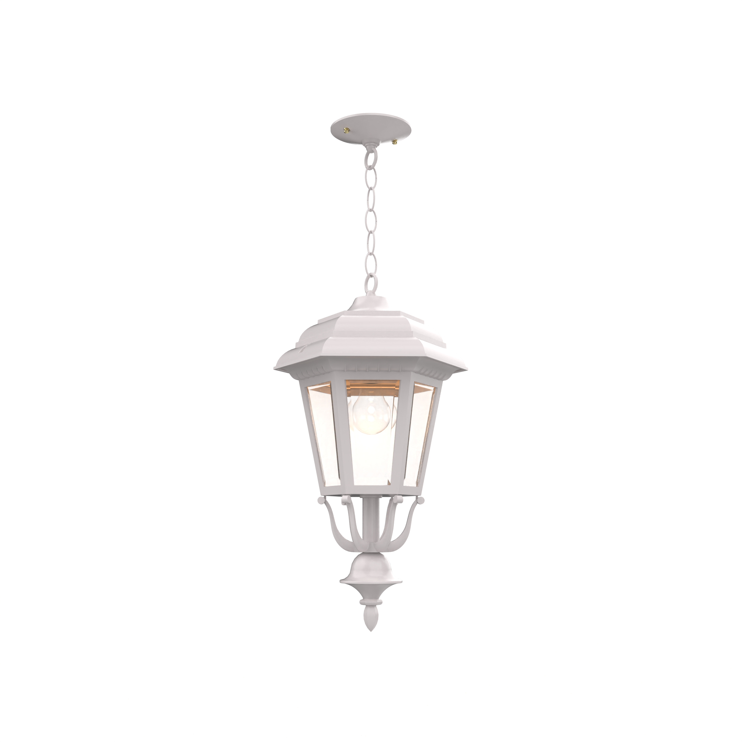 Jamestown - Ceiling mount with chain closed bottom medium format - 21455