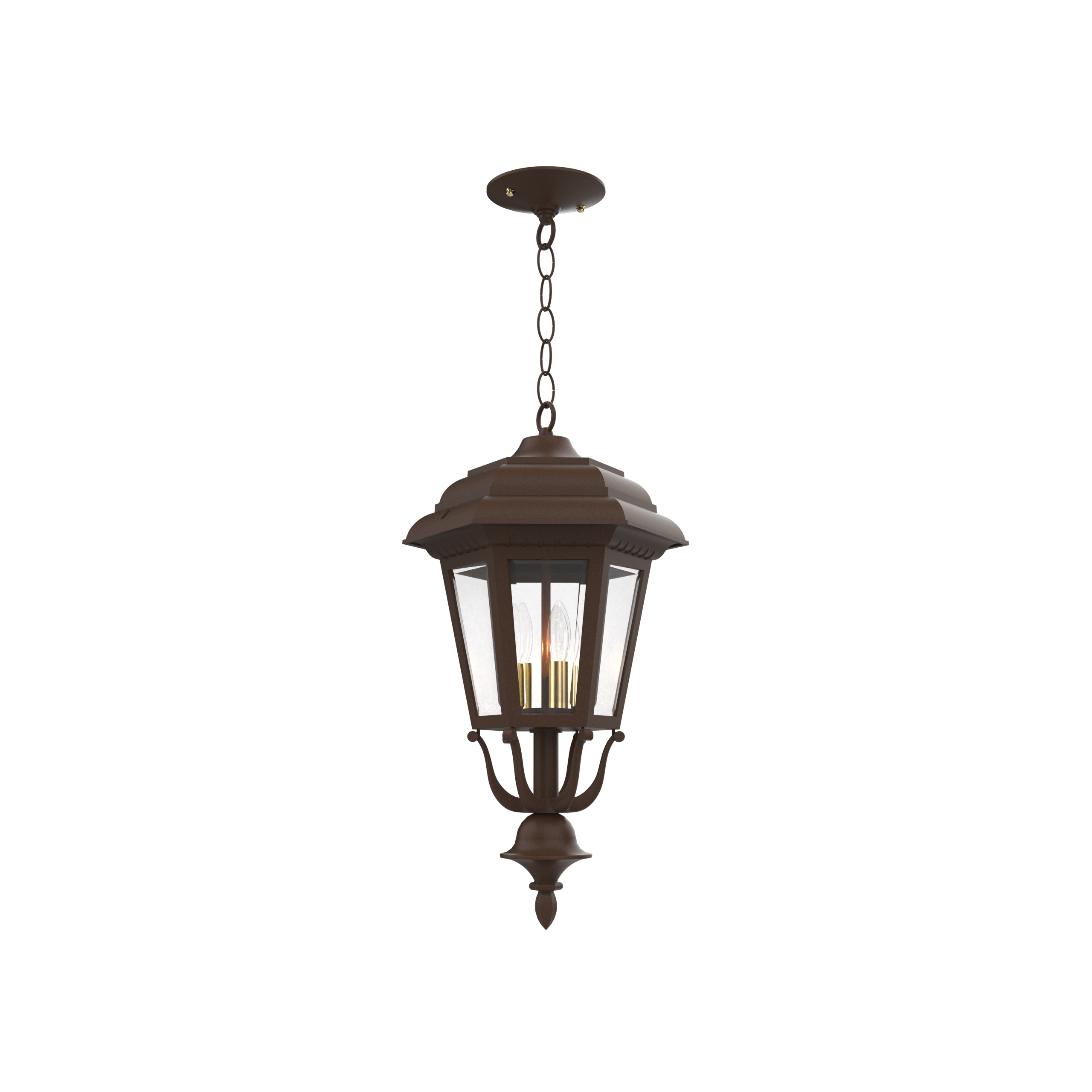 Jamestown - Ceiling mount with chain closed bottom medium format - 21455