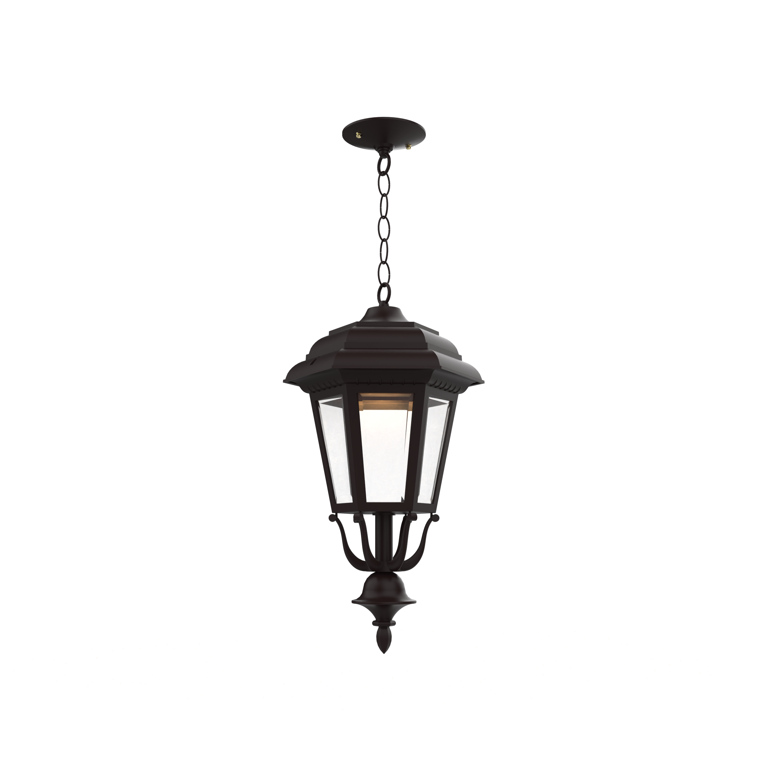 Jamestown - Ceiling mount with chain closed bottom medium format - 21455