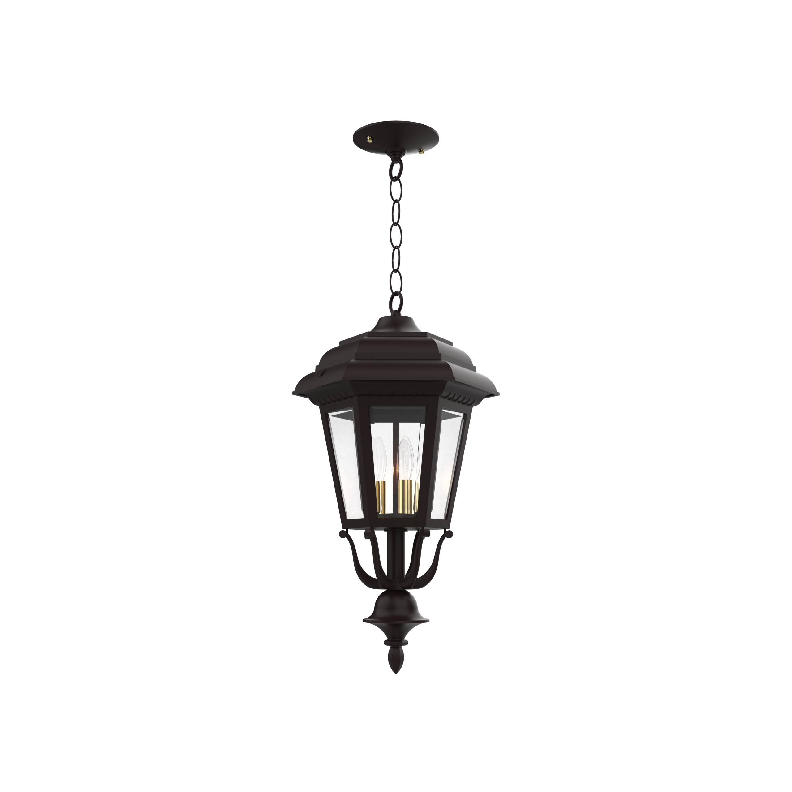 Jamestown - Ceiling mount with chain closed bottom medium format - 21455