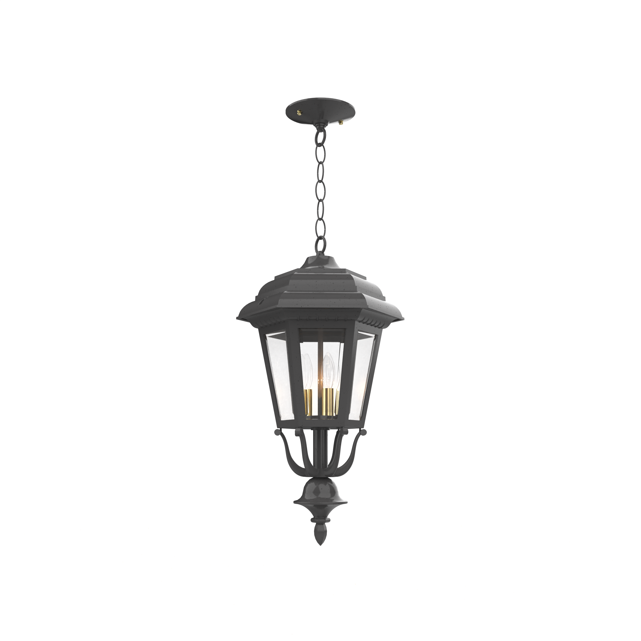 Jamestown - Ceiling mount with chain closed bottom medium format - 21455
