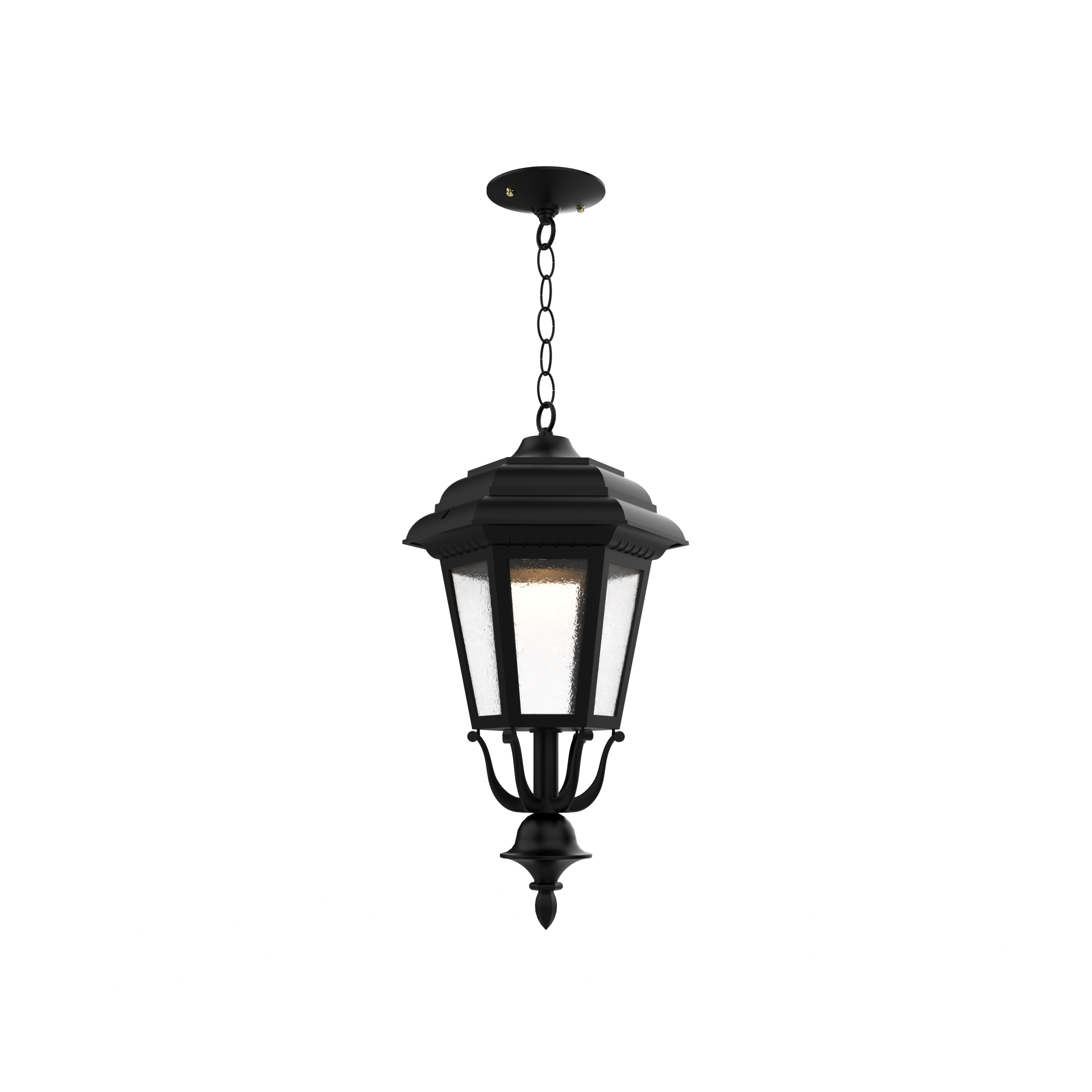 Jamestown - Ceiling mount with chain closed bottom medium format - 21455