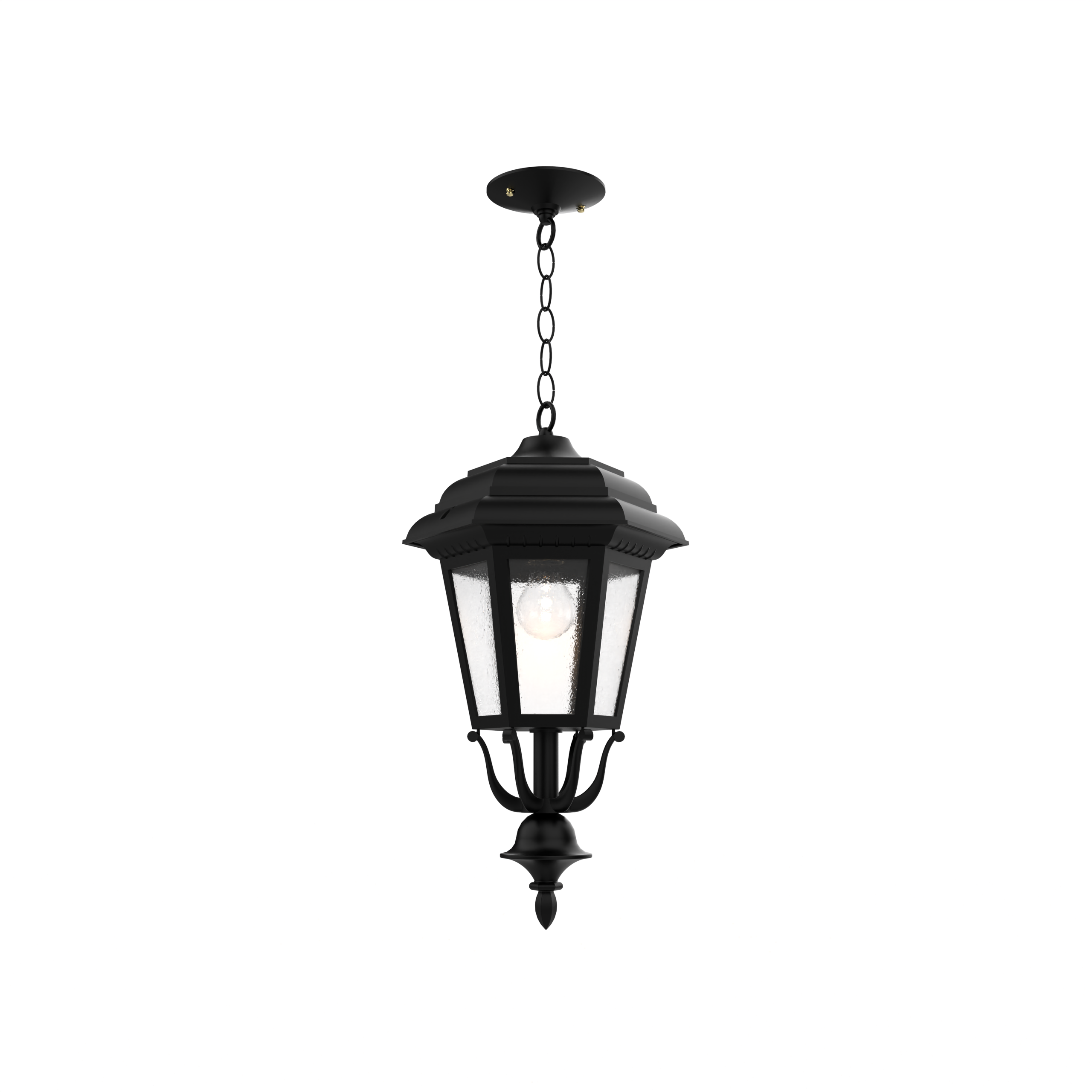 Jamestown - Ceiling mount with chain closed bottom medium format - 21455